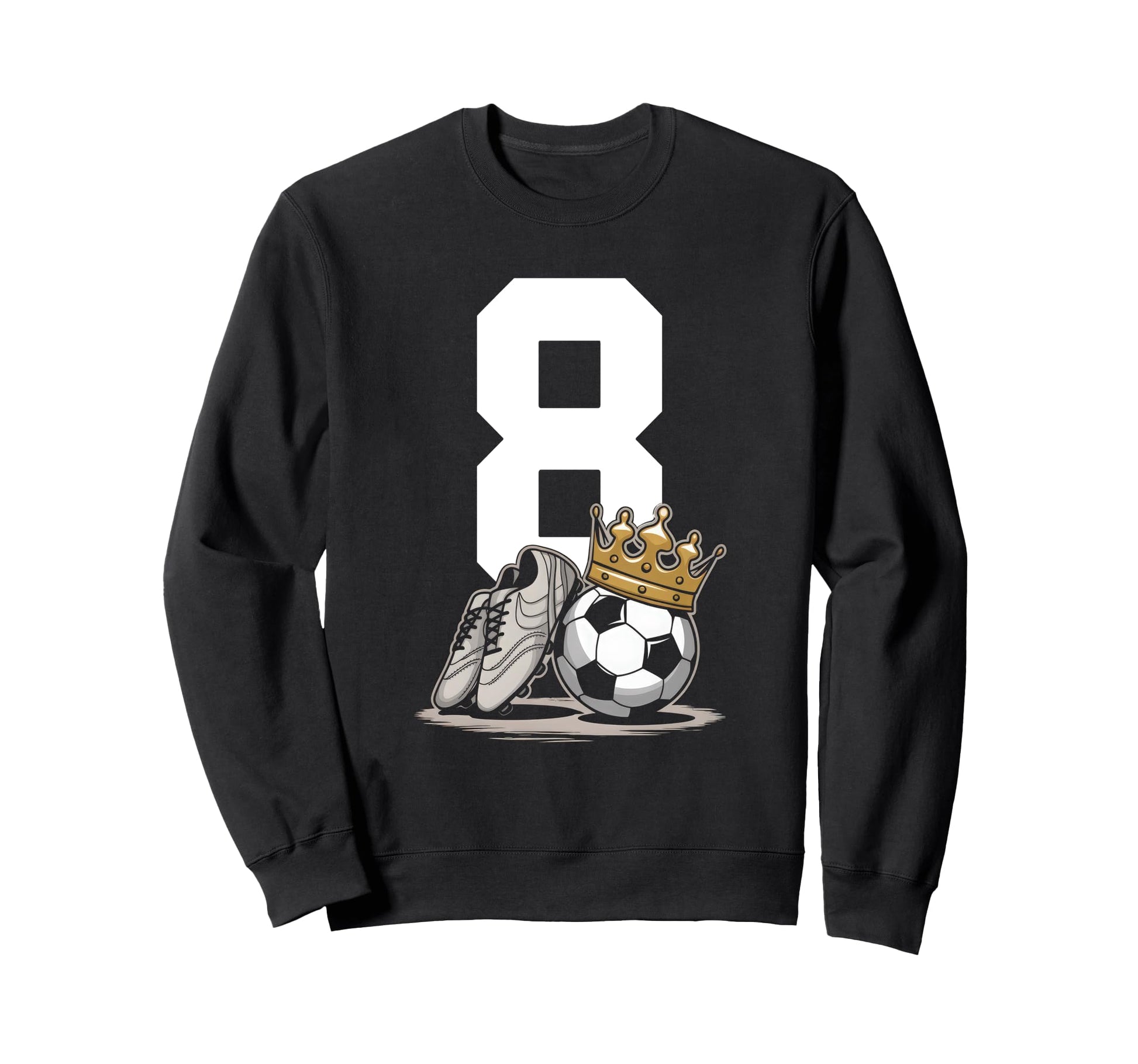 8 Soccer Birthday Gift Soccer Sweatshirt - Casual Everyday Wear for Adults - T-Shirt, Sweatshirt, Hoodie