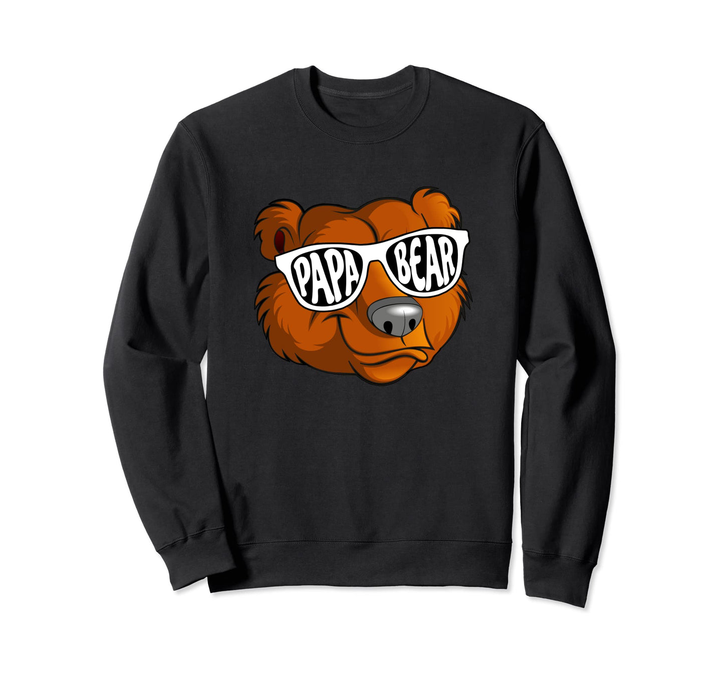 Papa Bear Wearing Sunglasses Sweatshirt - Aesthetic Graphic Men Women - T-Shirt, Sweatshirt, Hoodie