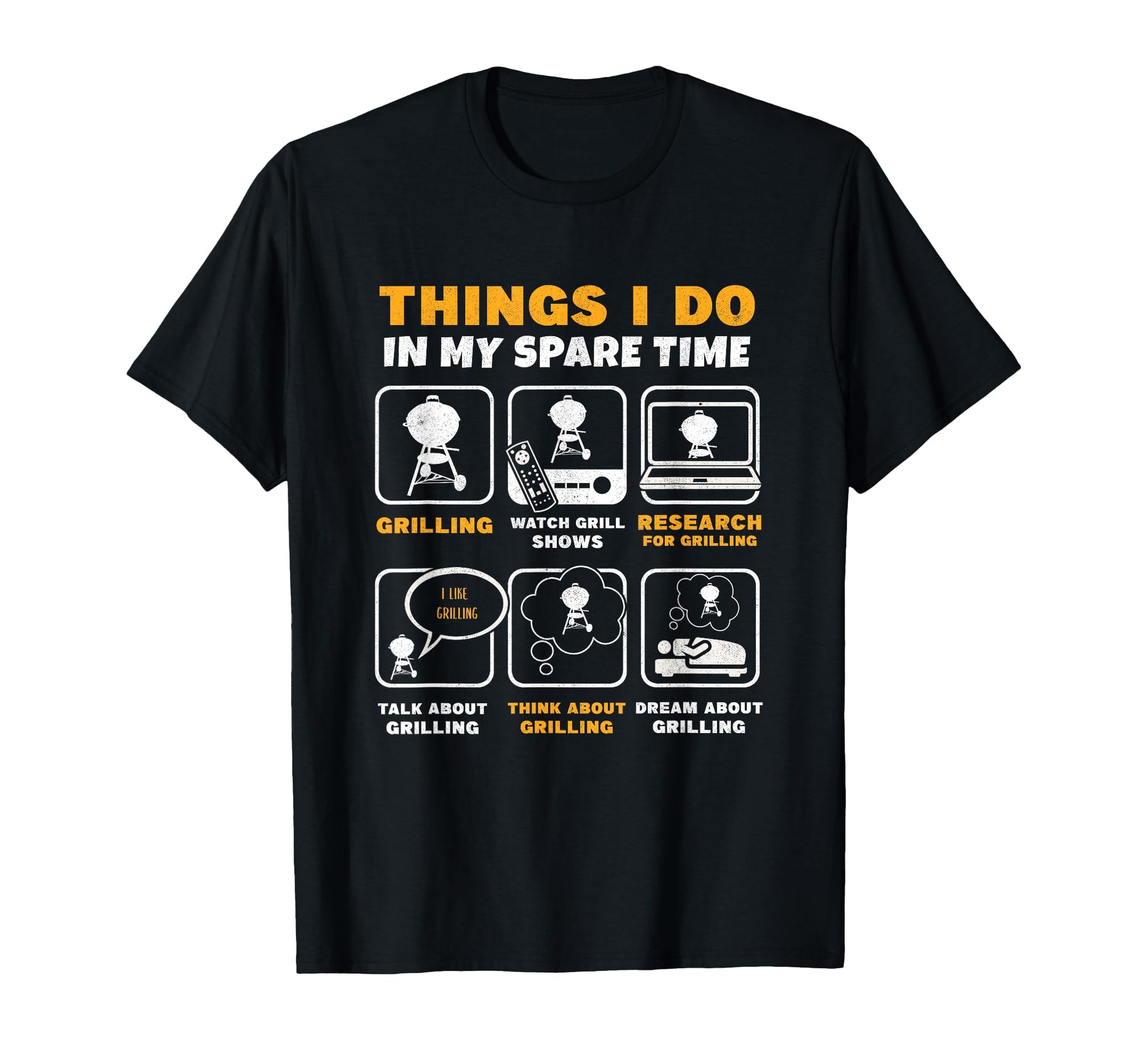 Barbecue Grilling Party Things I Do T-Shirt - Custom Art Print for Adults - T-Shirt, Sweatshirt, Hoodie