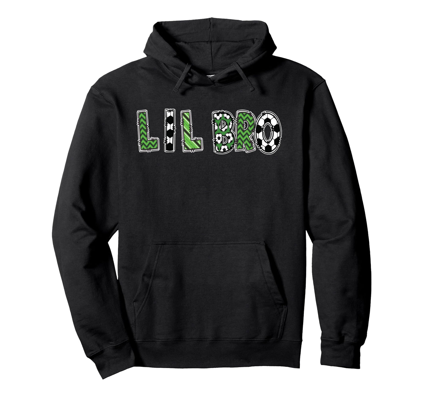 Soccer Brother Lil Bro Birthday Party Hoodie - Graphic Print Unisex - T-Shirt, Sweatshirt, Hoodie