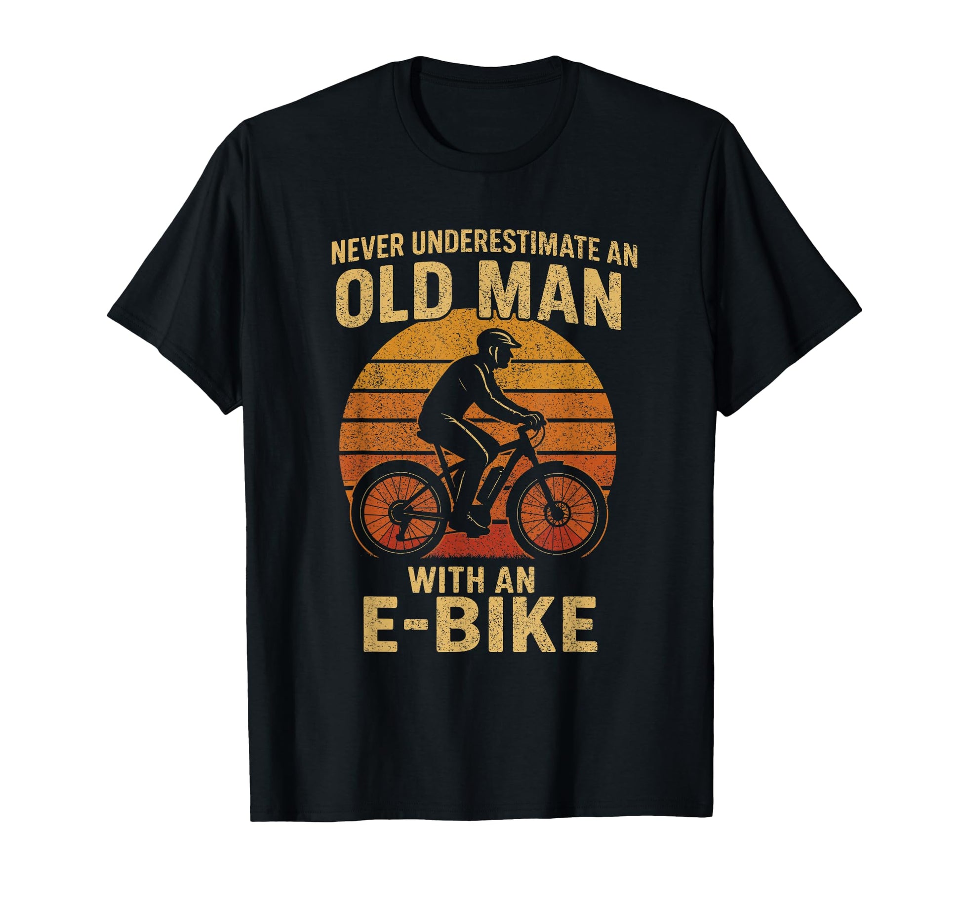 E Bike Dad Rider Cyclist Electric T-Shirt - Novelty Apparel Men Women - T-Shirt, Sweatshirt, Hoodie
