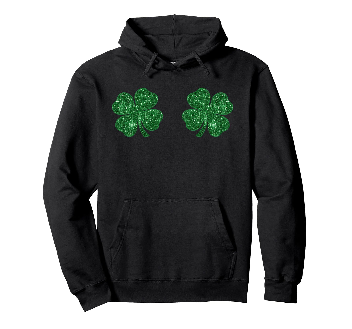Funny Shamrocks Boobies Irish St Patricks Hoodie - Custom Art Print Unisex - T-Shirt, Sweatshirt, Hoodie