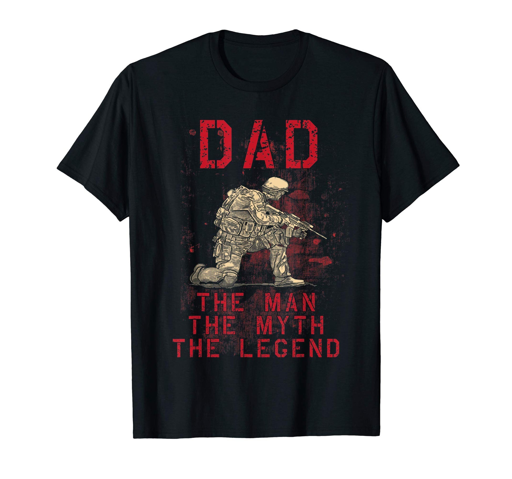 Dad Myth Legend Husband Military T-Shirt - Streetwear Style for Adults - T-Shirt, Sweatshirt, Hoodie