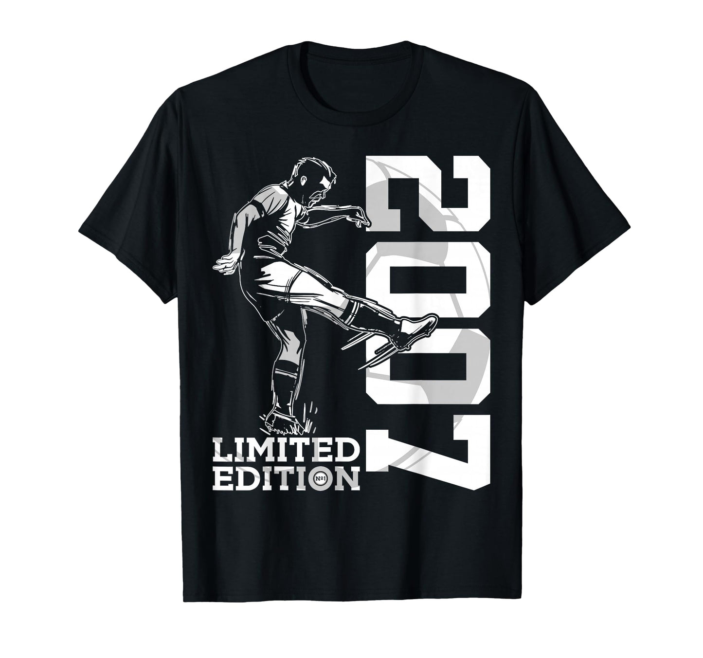 2007 19 Years Soccer 19Th Birthday T-Shirt - Trendy Graphic Unisex - T-Shirt, Sweatshirt, Hoodie