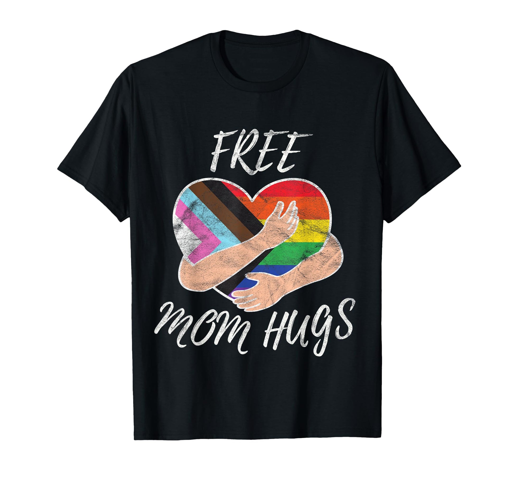 Free Mom Hugs Support Lgbtq Gay Pride Month T-Shirt - Graphic Print Unisex - T-Shirt, Sweatshirt, Hoodie