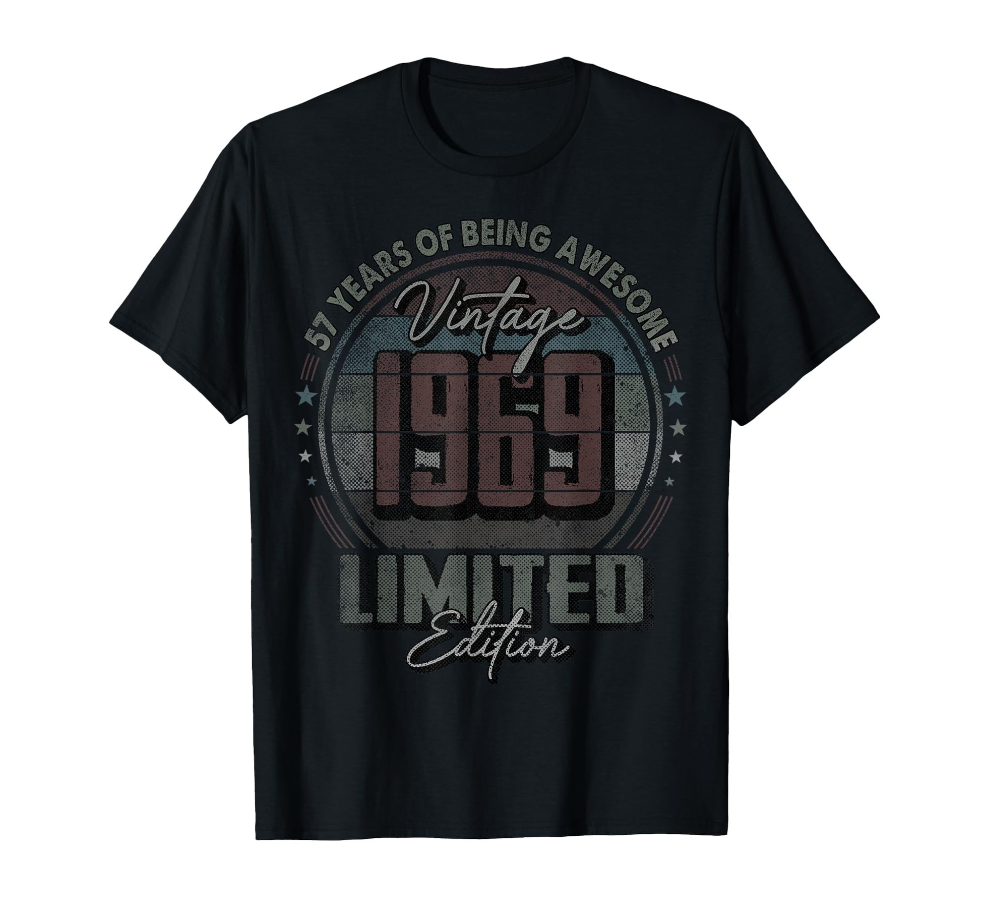1969 57 Year Old 57Th Birthday T-Shirt - Custom Art Print for Adults - T-Shirt, Sweatshirt, Hoodie