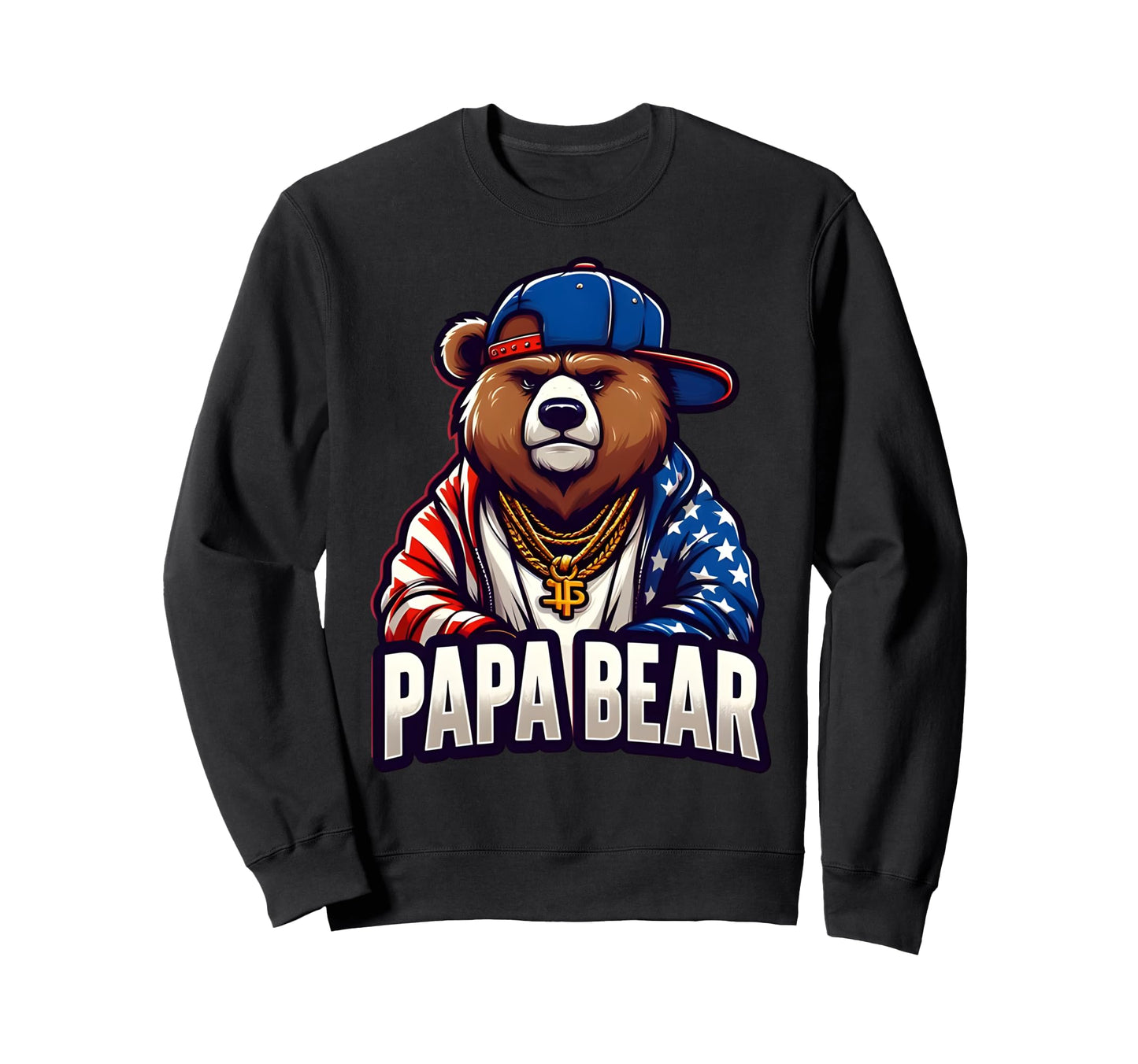 Papa Bear Gifts Funny Birthday Fun Sweatshirt - Aesthetic Graphic Unisex - T-Shirt, Sweatshirt, Hoodie