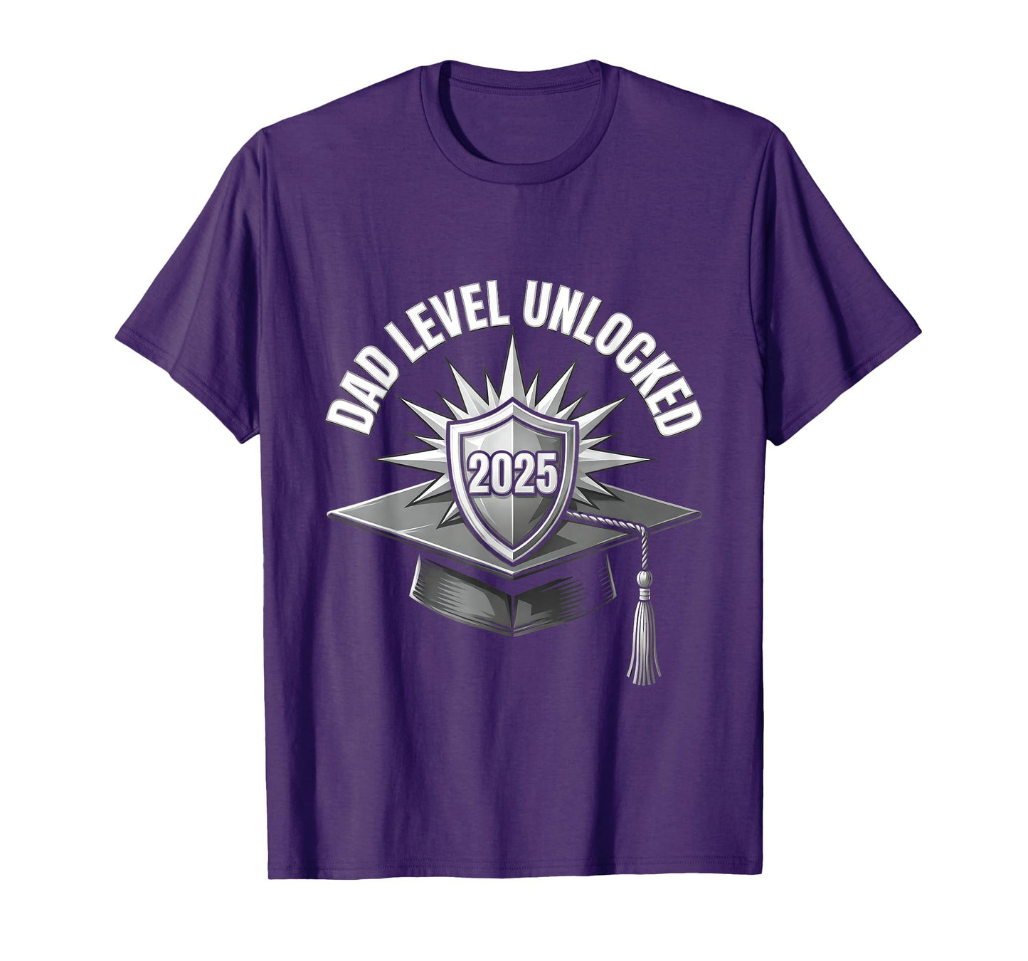 Dad Level Unlocked Proud 2025 T-Shirt - Custom Art Print Men Women - T-Shirt, Sweatshirt, Hoodie