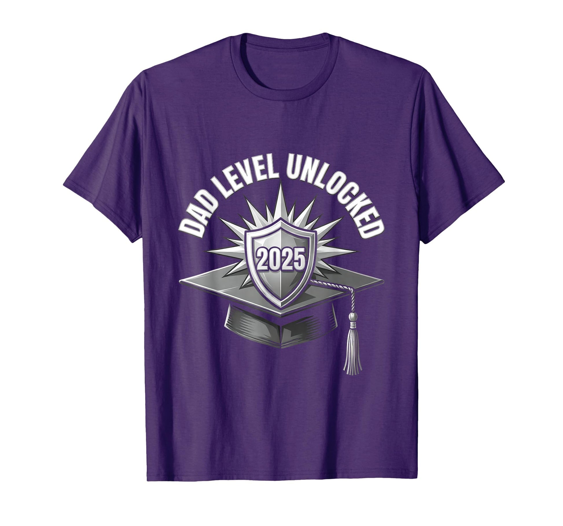 Dad Level Unlocked Proud 2025 T-Shirt - Custom Art Print Men Women - T-Shirt, Sweatshirt, Hoodie