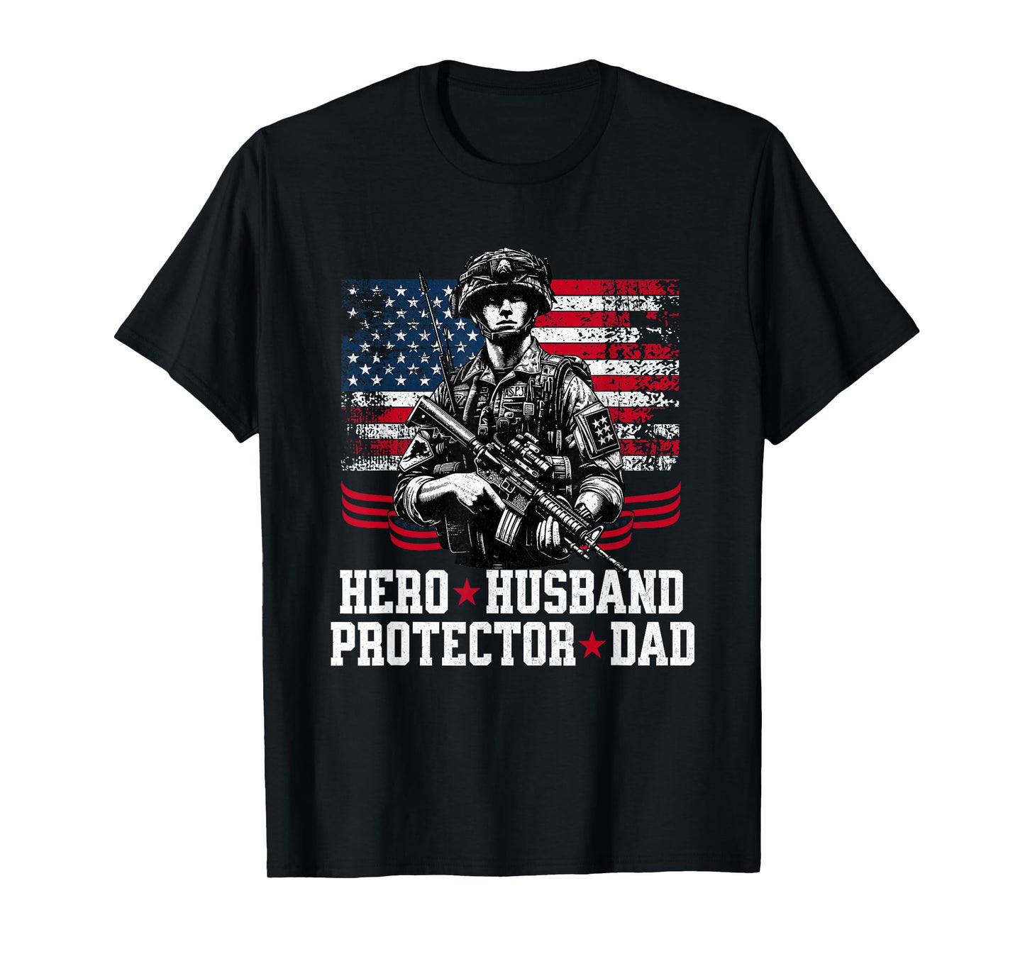 Hero Husband Proctor Dad Military T-Shirt - Minimalist Print for Adults - T-Shirt, Sweatshirt, Hoodie