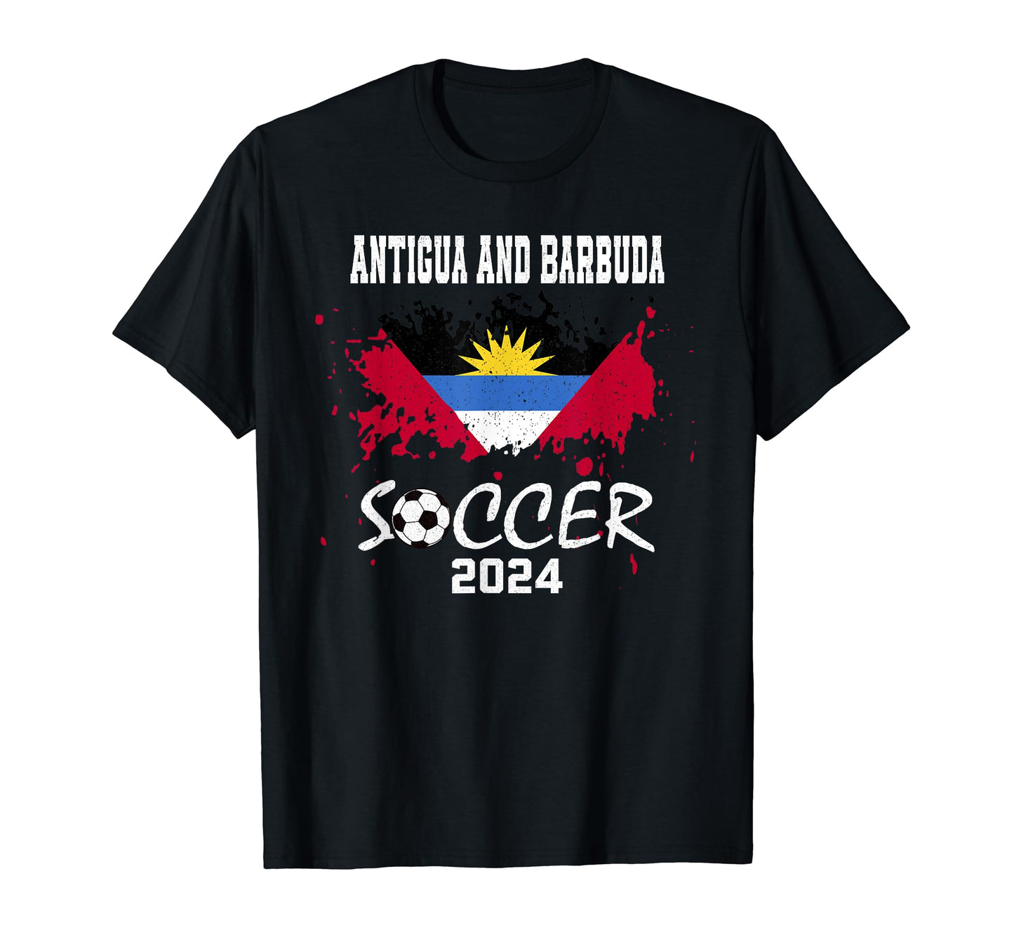 Antigua And Barbuda Football Soccer T-Shirt - Trendy Graphic Men Women - T-Shirt, Sweatshirt, Hoodie