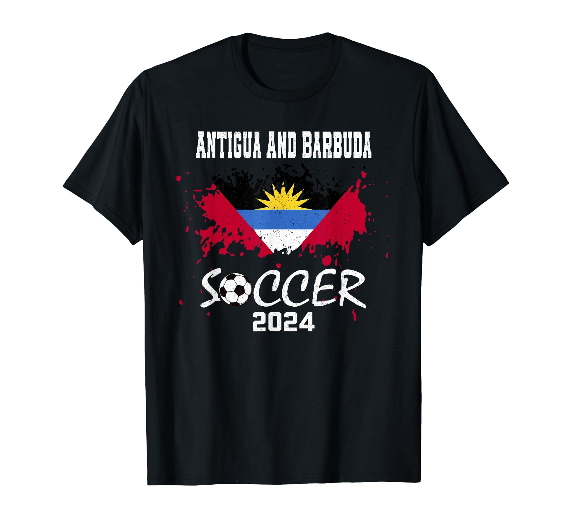 Antigua And Barbuda Football Soccer T-Shirt - Trendy Graphic Men Women - T-Shirt, Sweatshirt, Hoodie