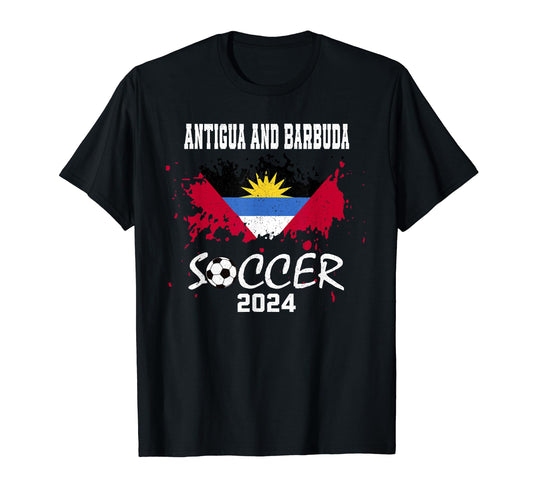 Antigua And Barbuda Football Soccer T-Shirt - Trendy Graphic Men Women - T-Shirt, Sweatshirt, Hoodie