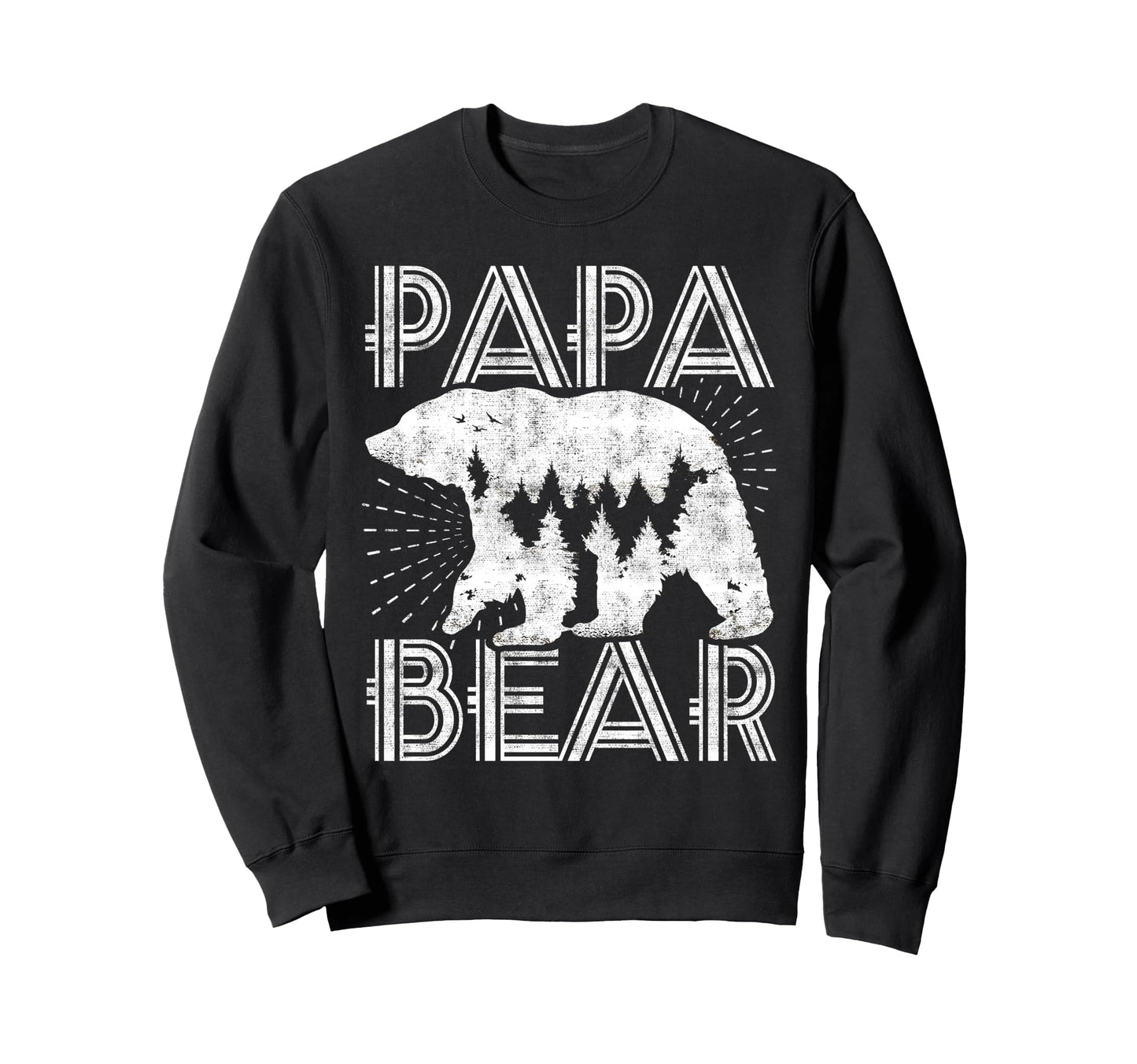 Papa Bear Family Dad Mountaineer Sweatshirt - Fun Novelty Design Unisex - T-Shirt, Sweatshirt, Hoodie