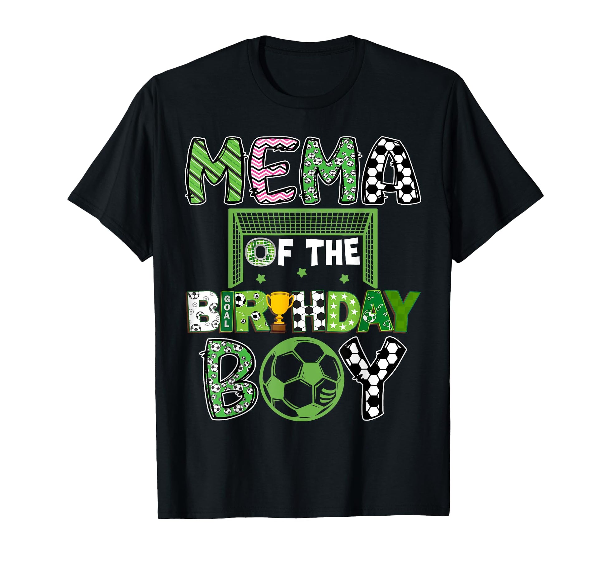 Mema Birthday Soccer Player Birthday T-Shirt - Novelty Apparel for Adults - T-Shirt, Sweatshirt, Hoodie