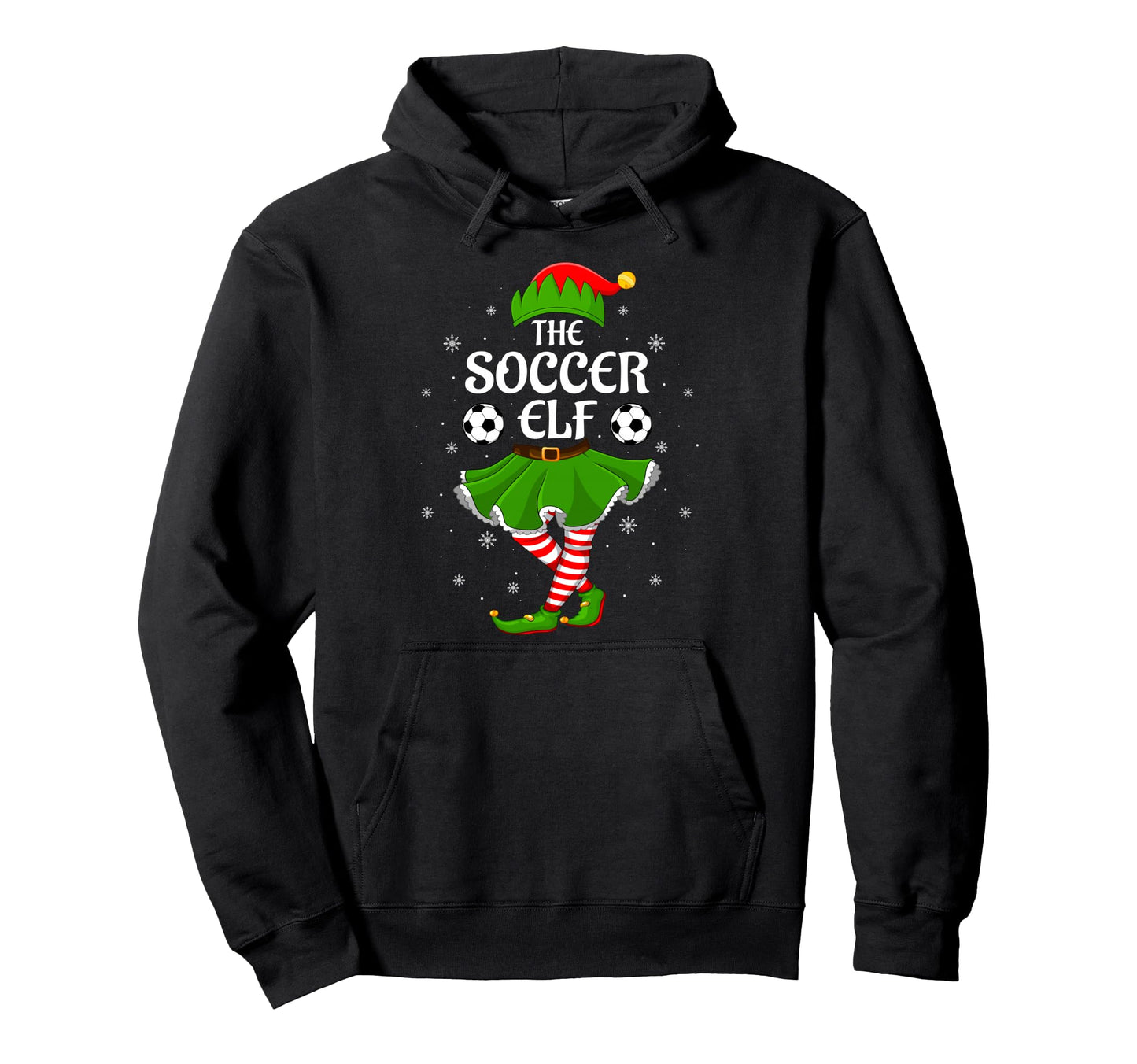 Soccer Elf Family Elf Squad Hoodie - Fun Novelty Design Unisex - T-Shirt, Sweatshirt, Hoodie