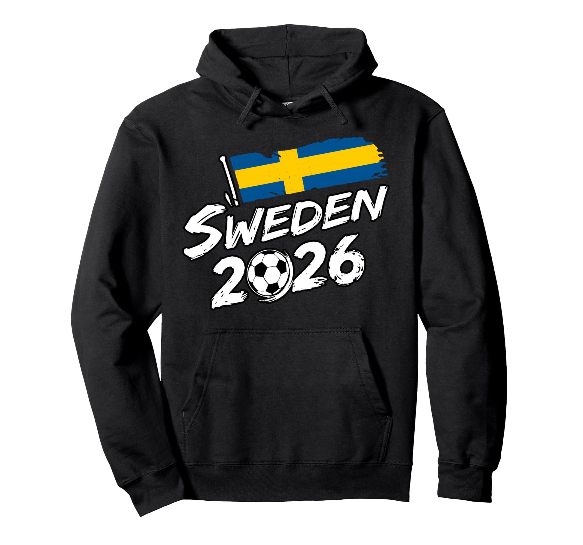 Sweden Soccer Football Game Player Hoodie - Custom Art Print for Adults - T-Shirt, Sweatshirt, Hoodie