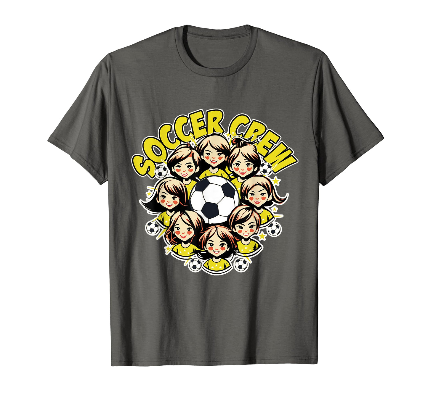 Soccer Ladies Crew Soccer Team Group T-Shirt - Novelty Apparel for Adults - T-Shirt, Sweatshirt, Hoodie