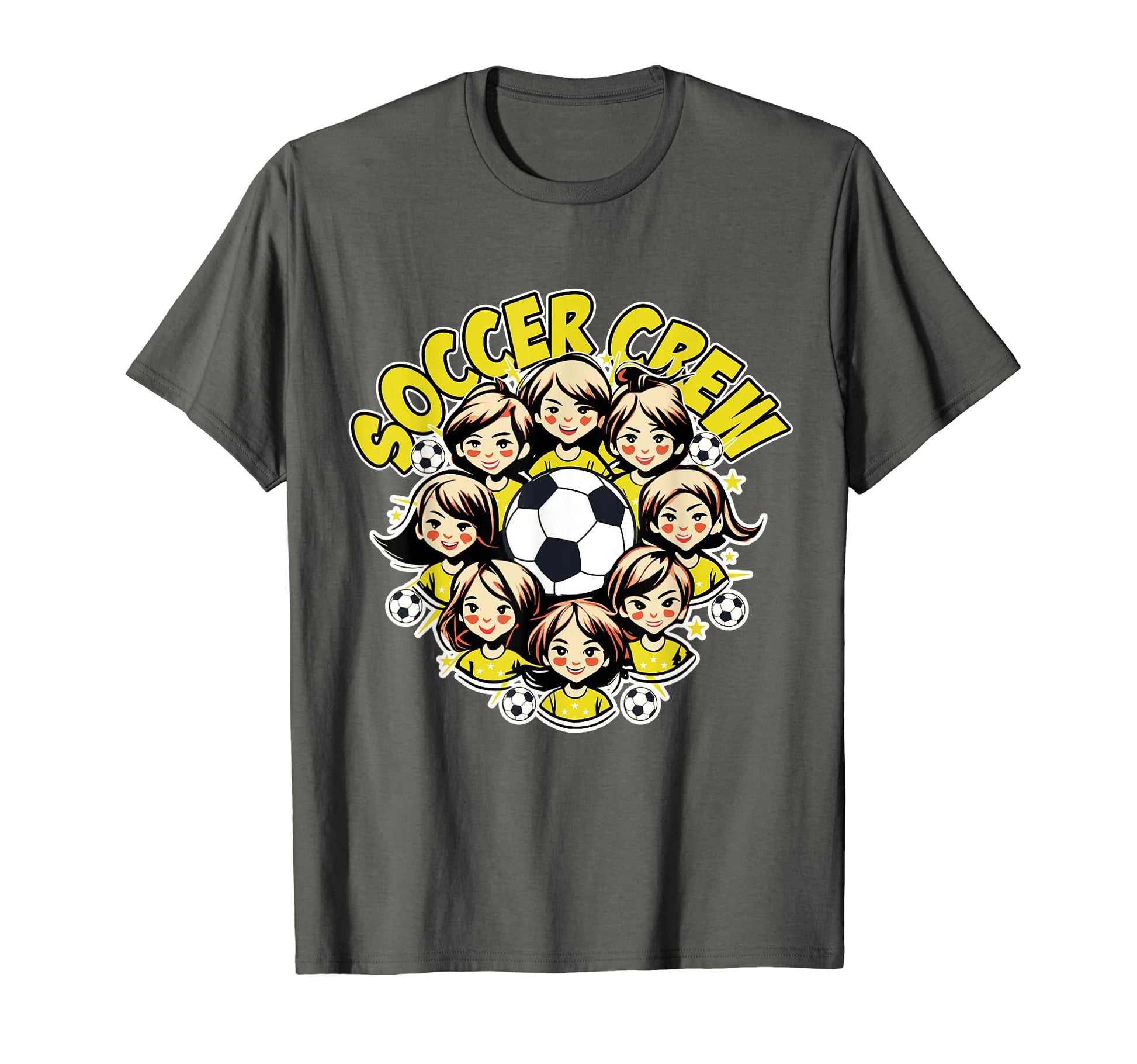 Soccer Ladies Crew Soccer Team Group T-Shirt - Novelty Apparel for Adults - T-Shirt, Sweatshirt, Hoodie