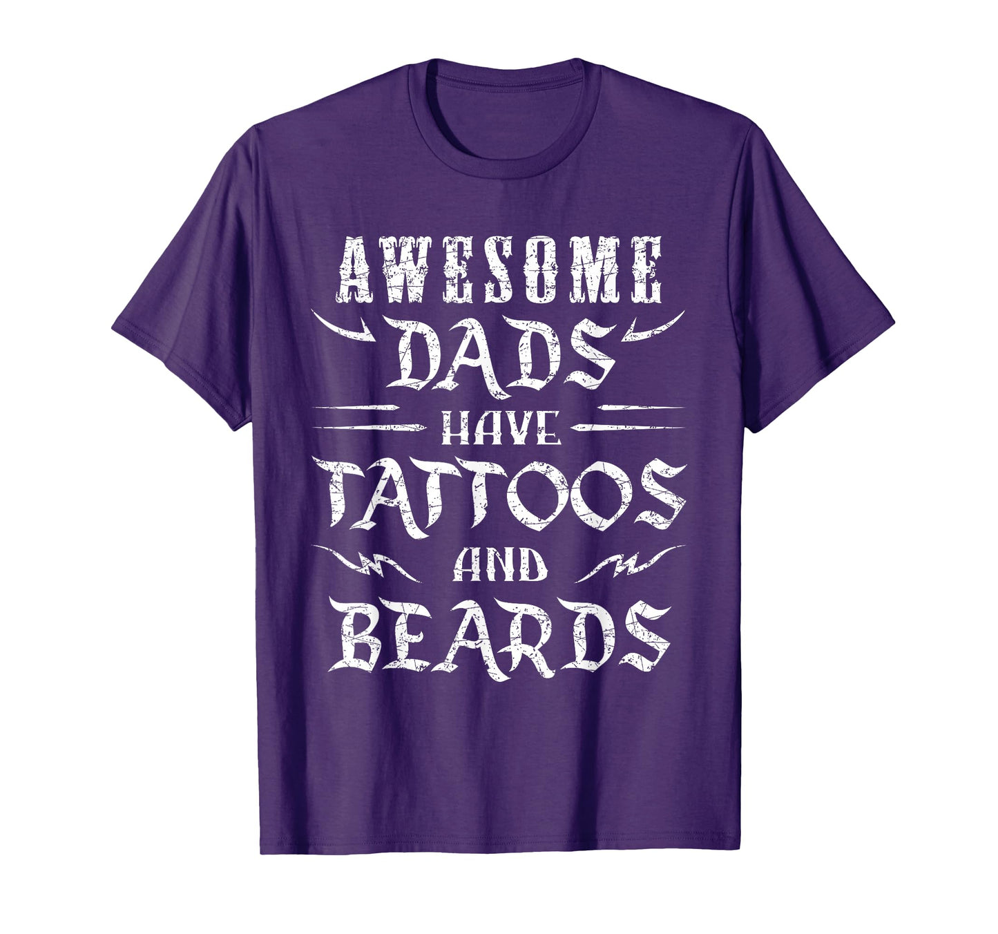 Awesome Dads Have Beards And Tattoos T-Shirt - Graphic Print Men Women - T-Shirt, Sweatshirt, Hoodie
