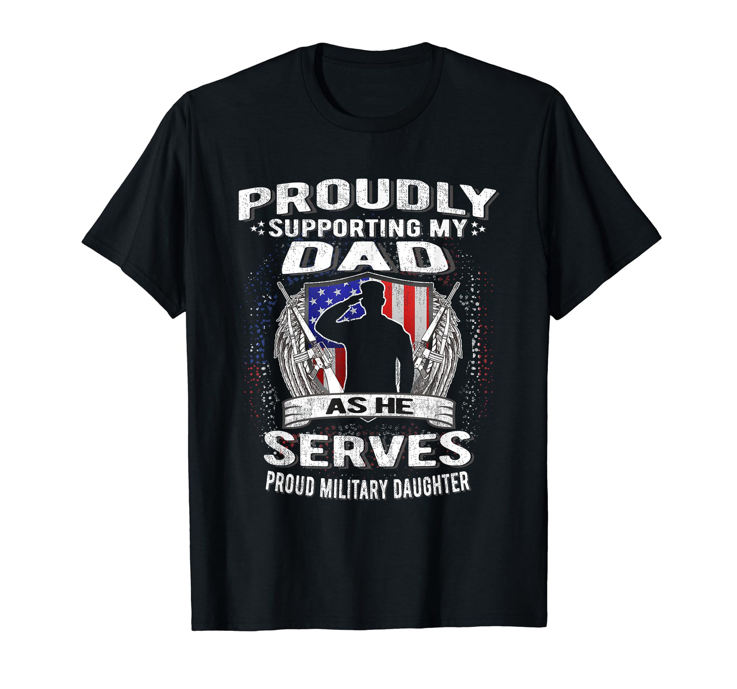 Support My Dad As He Serves Military T-Shirt - Trendy Graphic for Adults - T-Shirt, Sweatshirt, Hoodie