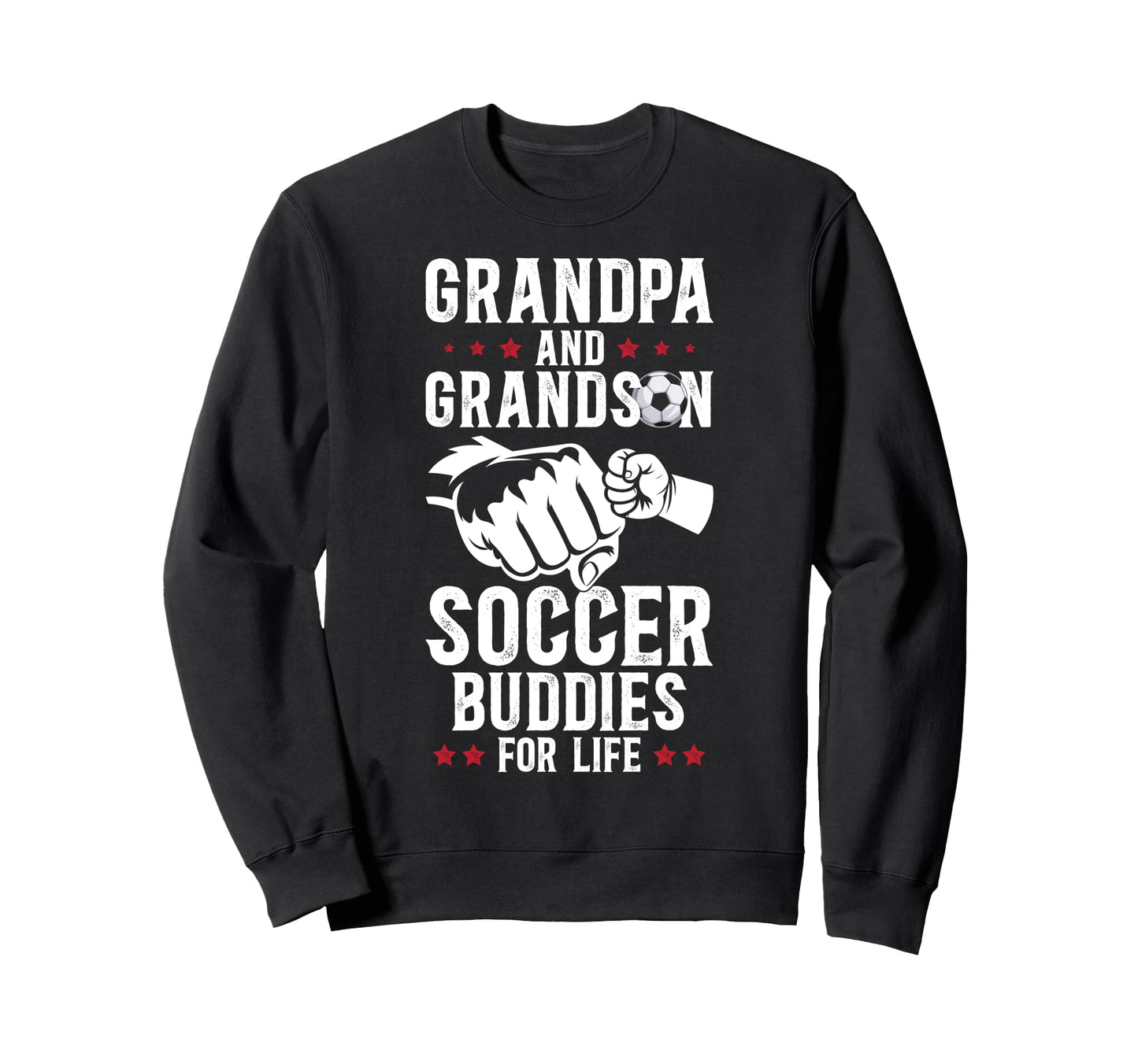 Soccer Grandpa And Grandson Soccer Sweatshirt - Graphic Print for Adults - T-Shirt, Sweatshirt, Hoodie