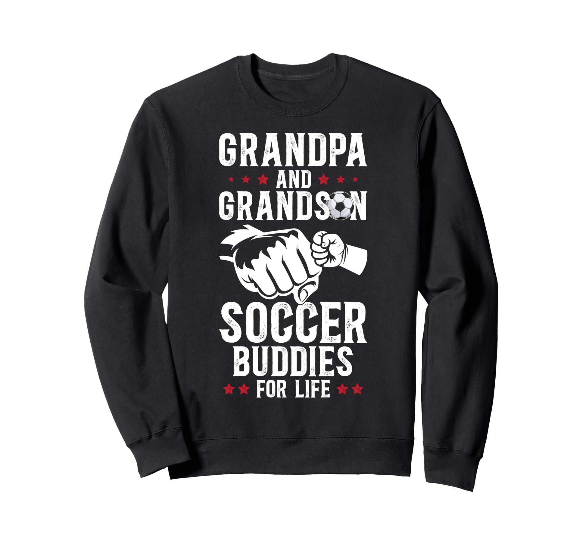 Soccer Grandpa And Grandson Soccer Sweatshirt - Graphic Print for Adults - T-Shirt, Sweatshirt, Hoodie