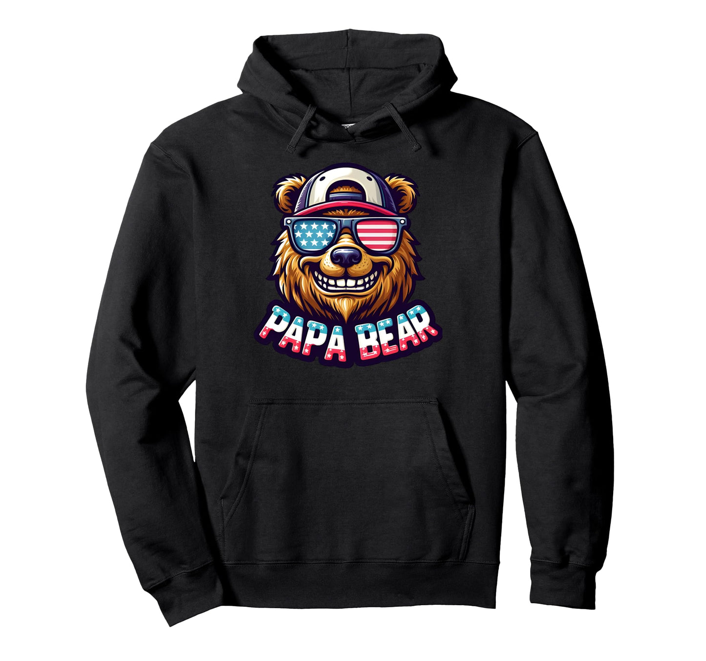 Papa Bear Gifts Funny Birthday Fun Hoodie - Aesthetic Graphic for Adults - T-Shirt, Sweatshirt, Hoodie