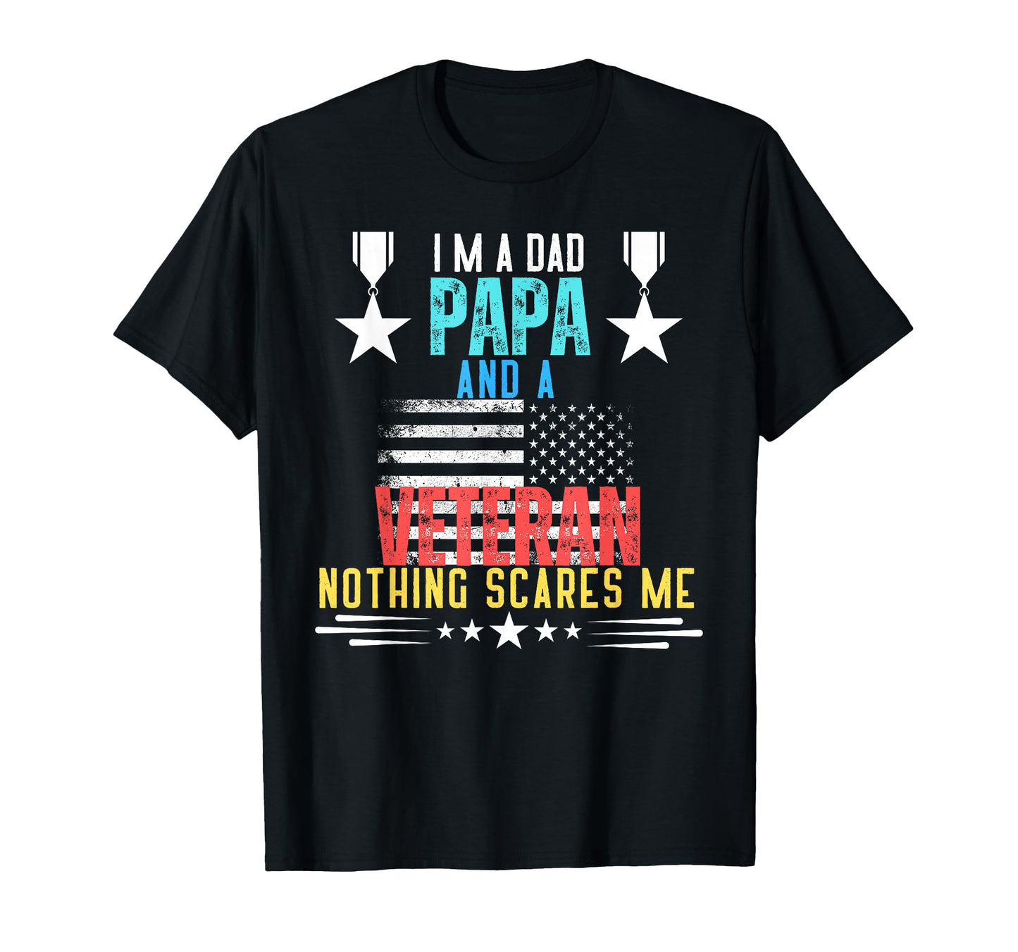 Patriotic Dad Fathers Day Im Dad Papa T-Shirt - Graphic Print Men Women - T-Shirt, Sweatshirt, Hoodie
