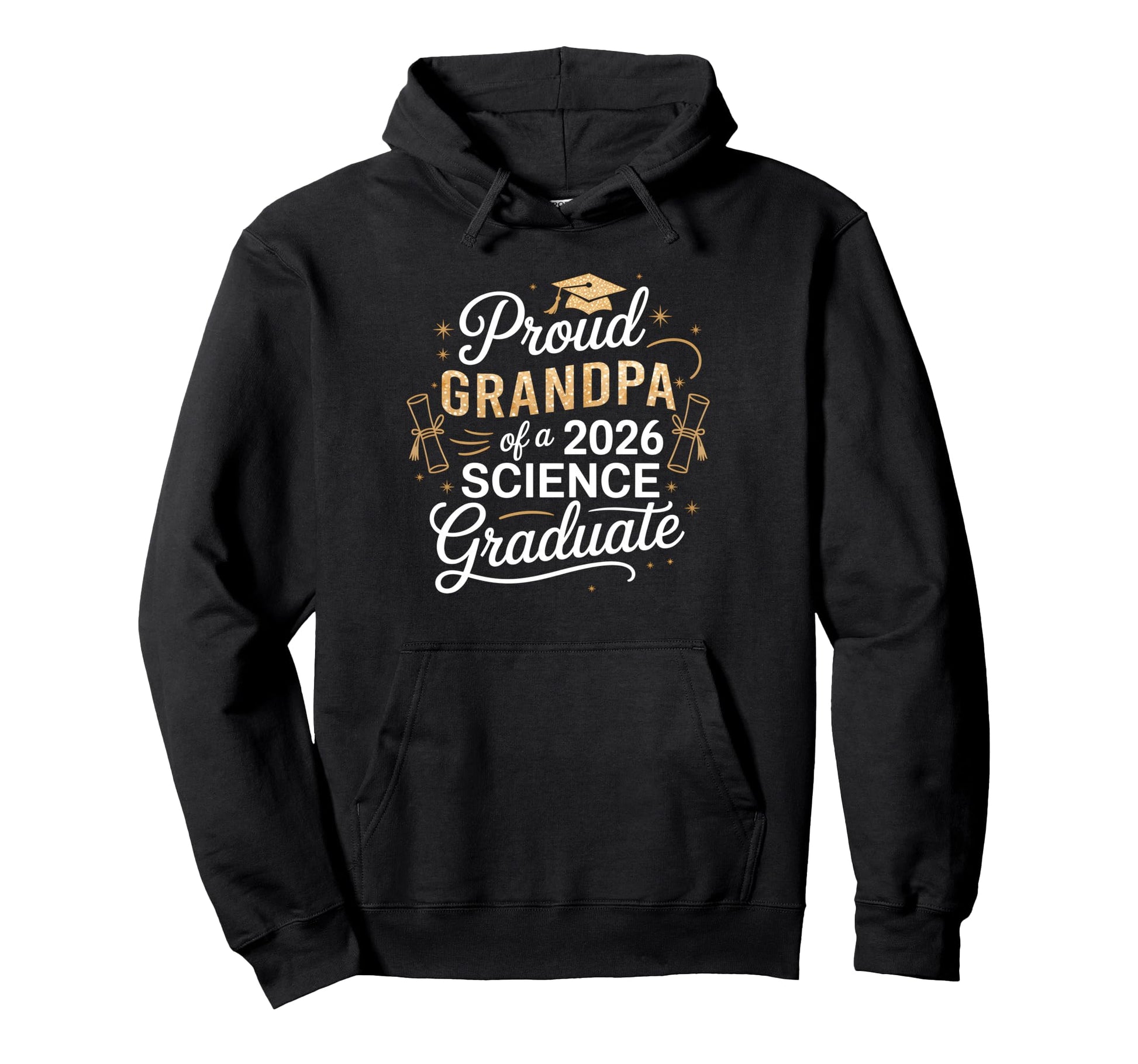 Proud Grandpa Class 2026 Science Graduate Hoodie - Trendy Graphic Unisex - T-Shirt, Sweatshirt, Hoodie