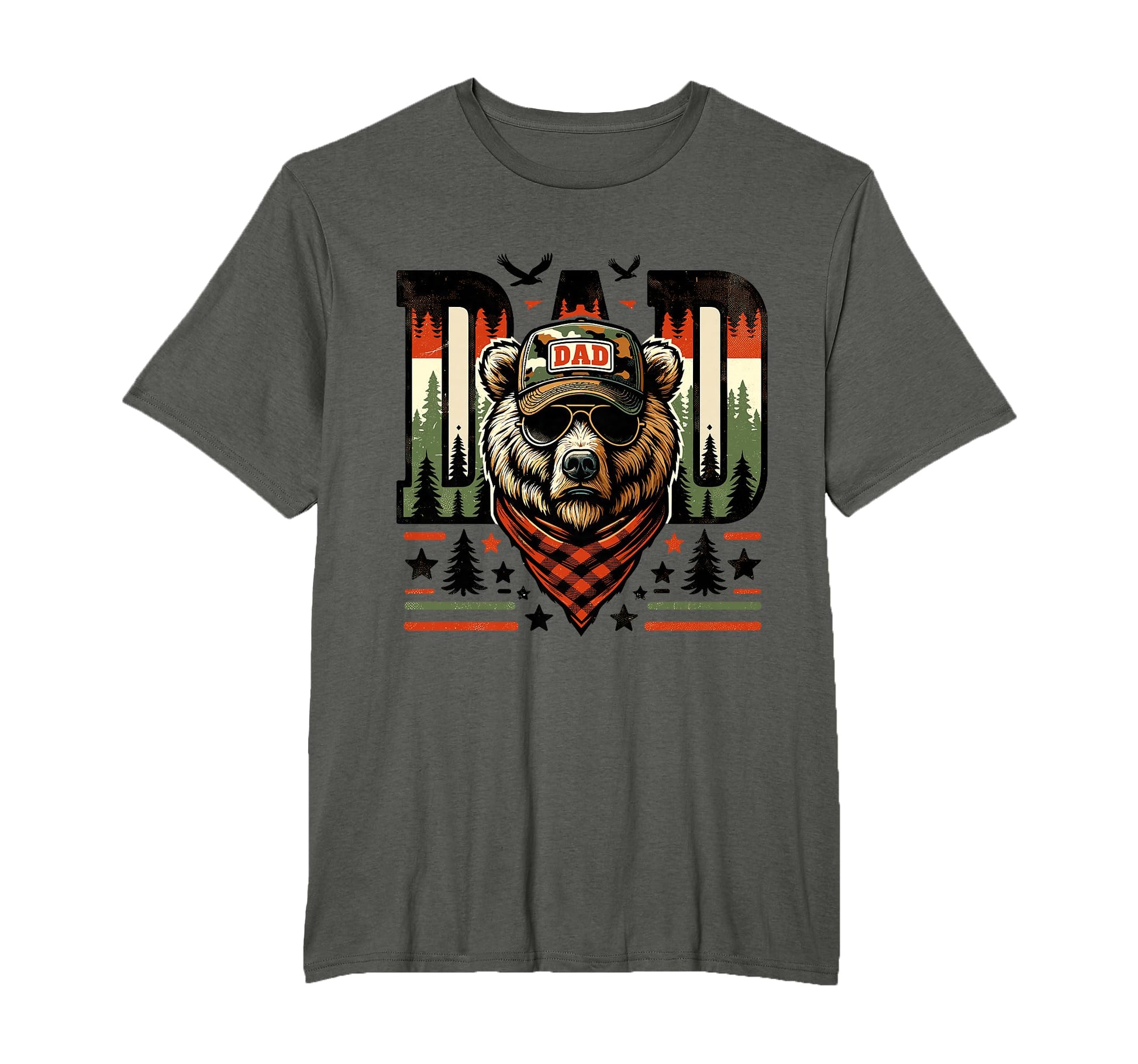 Dad Bear Papa Daddy Bear Lovers Camping T-Shirt - Unique Graphic Unisex - T-Shirt, Sweatshirt, Hoodie