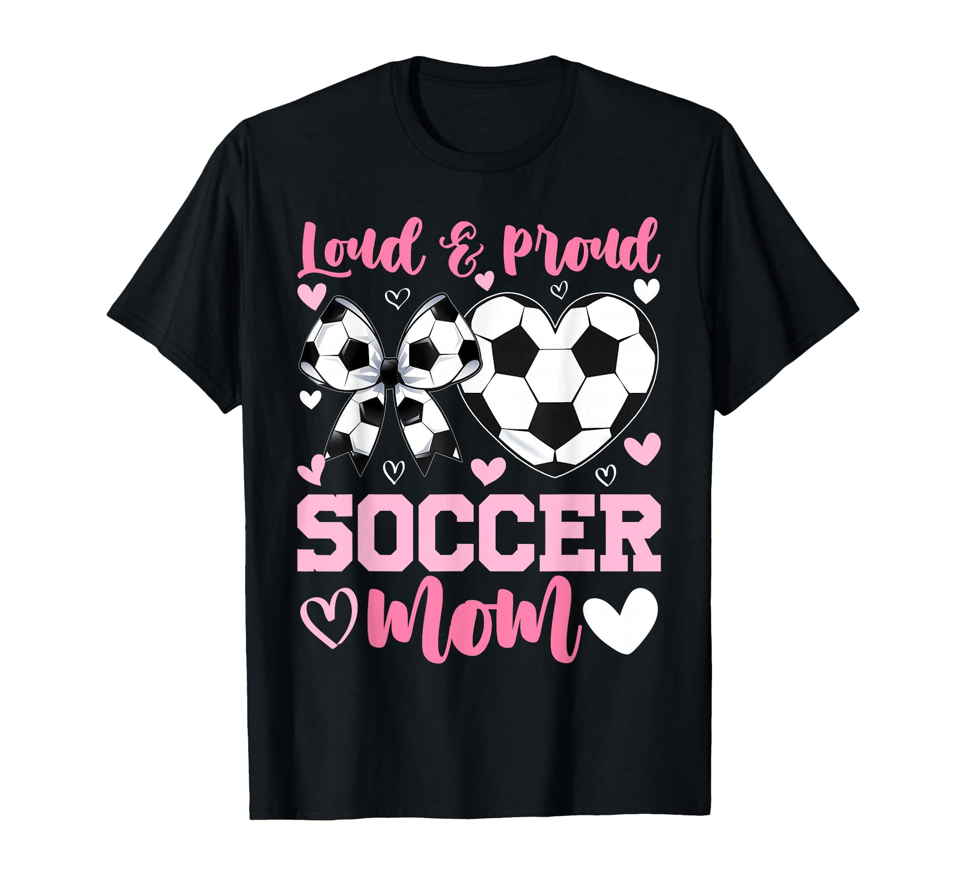 Loud And Proud Soccer Mom Groovy Soccer T-Shirt - Graphic Print for Adults - T-Shirt, Sweatshirt, Hoodie