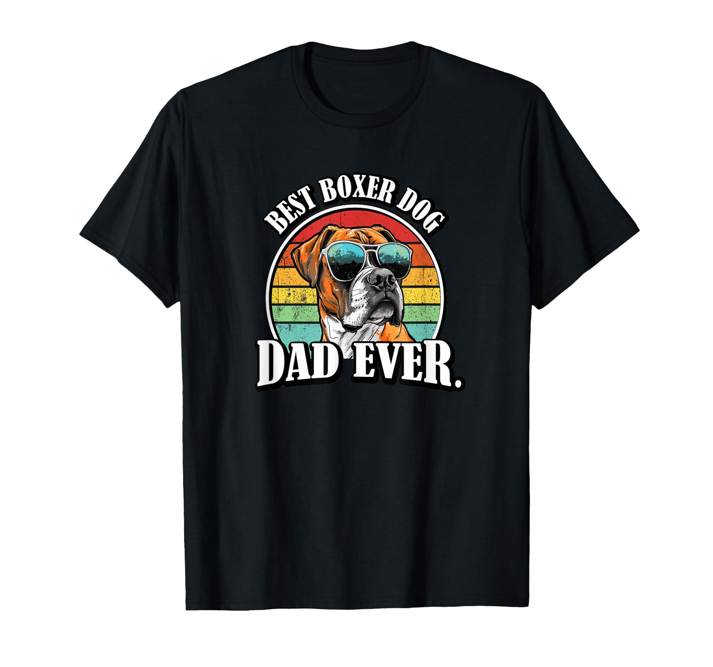 Funny Mens Best Dad Boxer Dog Lover T-Shirt - Graphic Print for Adults - T-Shirt, Sweatshirt, Hoodie