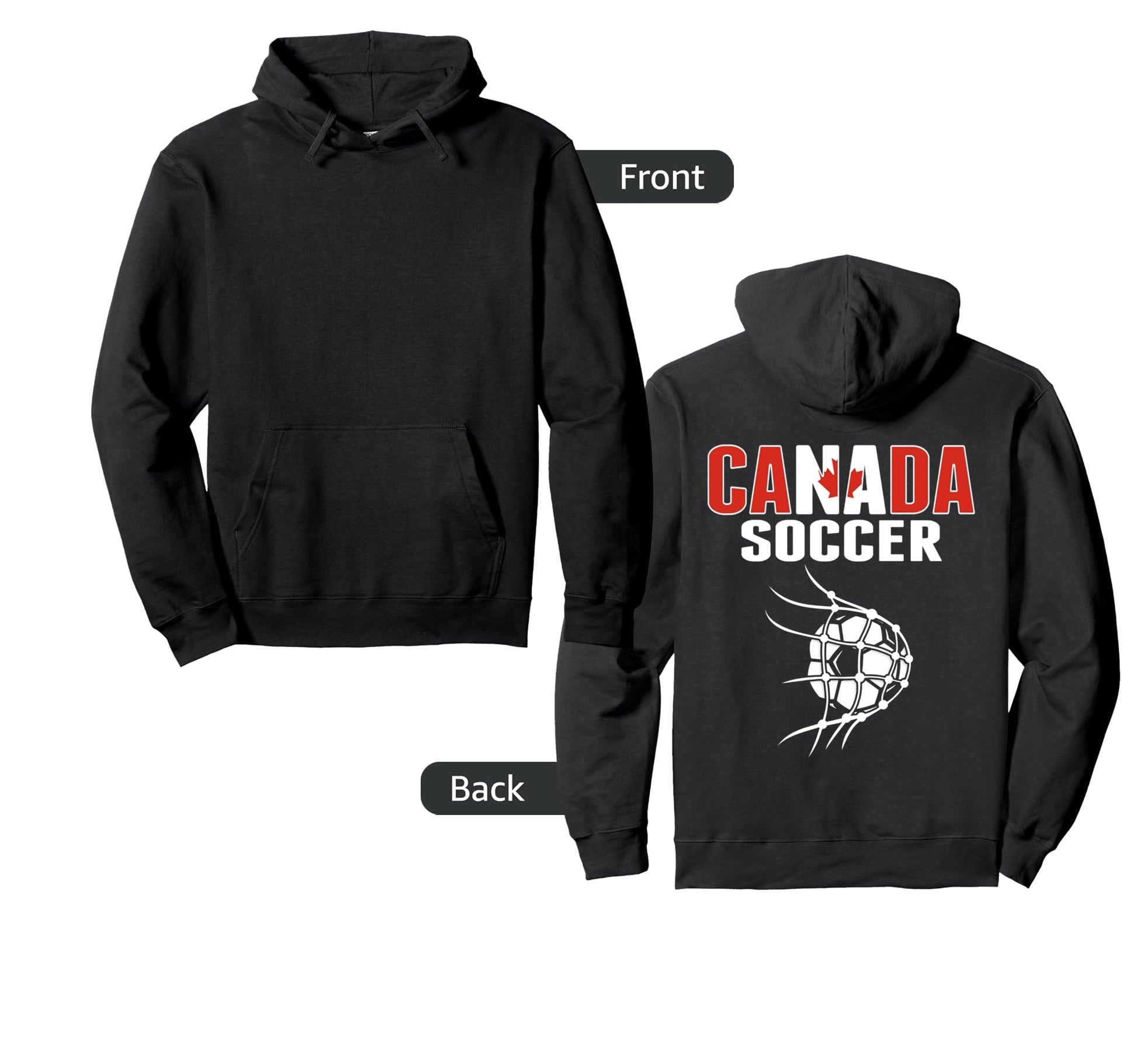 Canada Soccer Ball Net Canadian Football Hoodie - Custom Art Print Unisex - T-Shirt, Sweatshirt, Hoodie