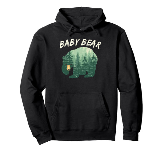 Bear Bear Woods Family Bear Child Hoodie - Minimalist Print Unisex - T-Shirt, Sweatshirt, Hoodie