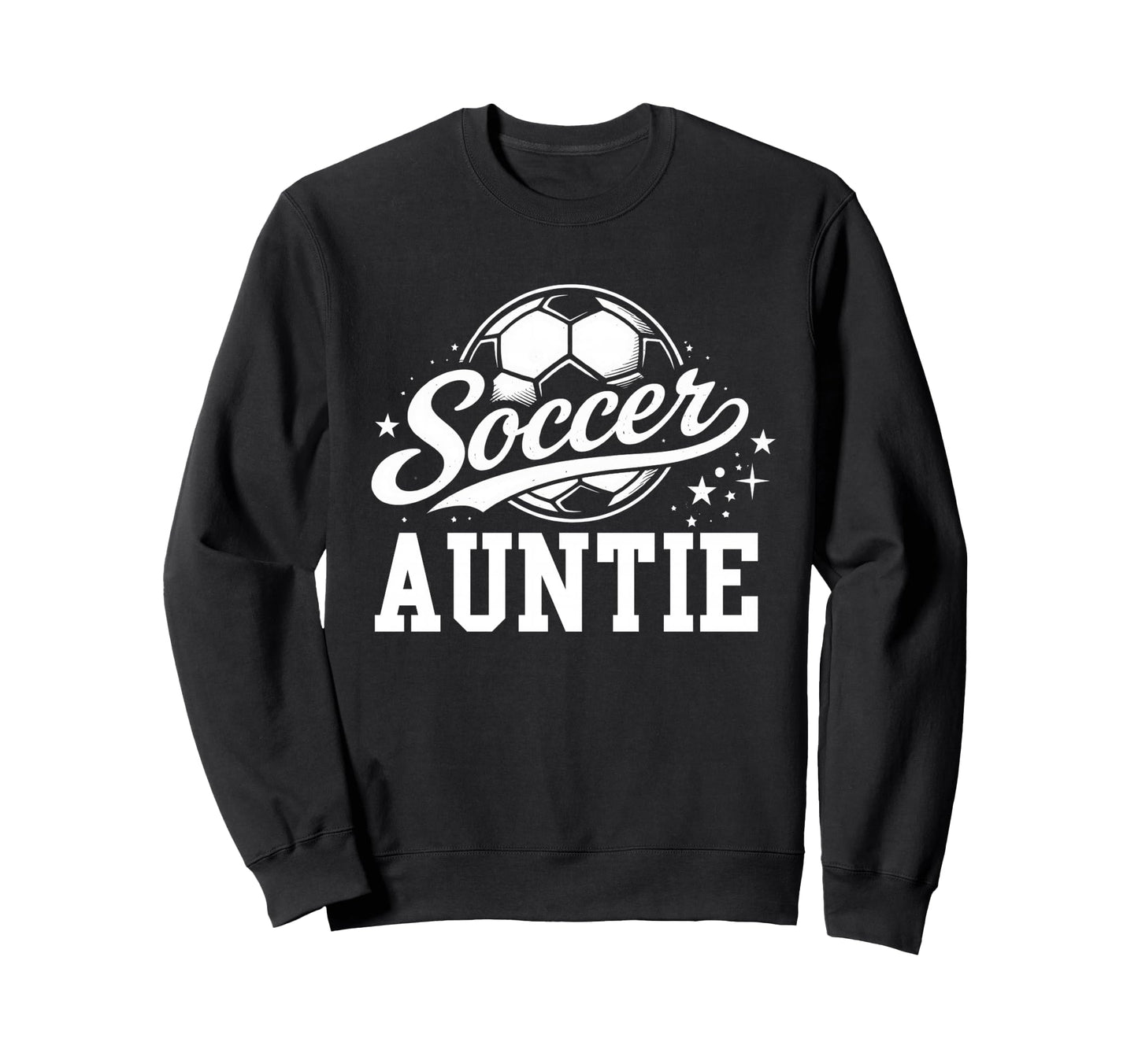 Soccer Auntie Soccer Ball Sweatshirt - Custom Art Print for Adults - T-Shirt, Sweatshirt, Hoodie