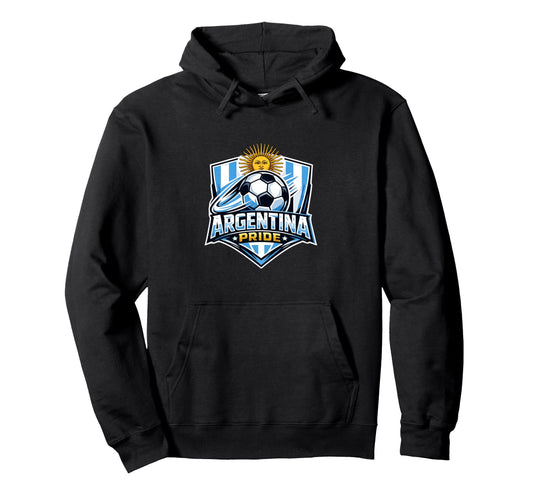 Argentina Pride Soccer Fan Minimal Hoodie - Minimalist Print Men Women - T-Shirt, Sweatshirt, Hoodie
