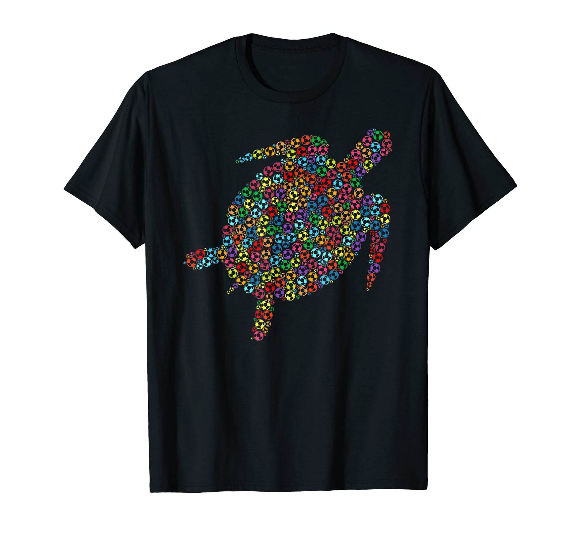 Colorful Soccer Ball Player Sports Game T-Shirt - Aesthetic Graphic Unisex - T-Shirt, Sweatshirt, Hoodie