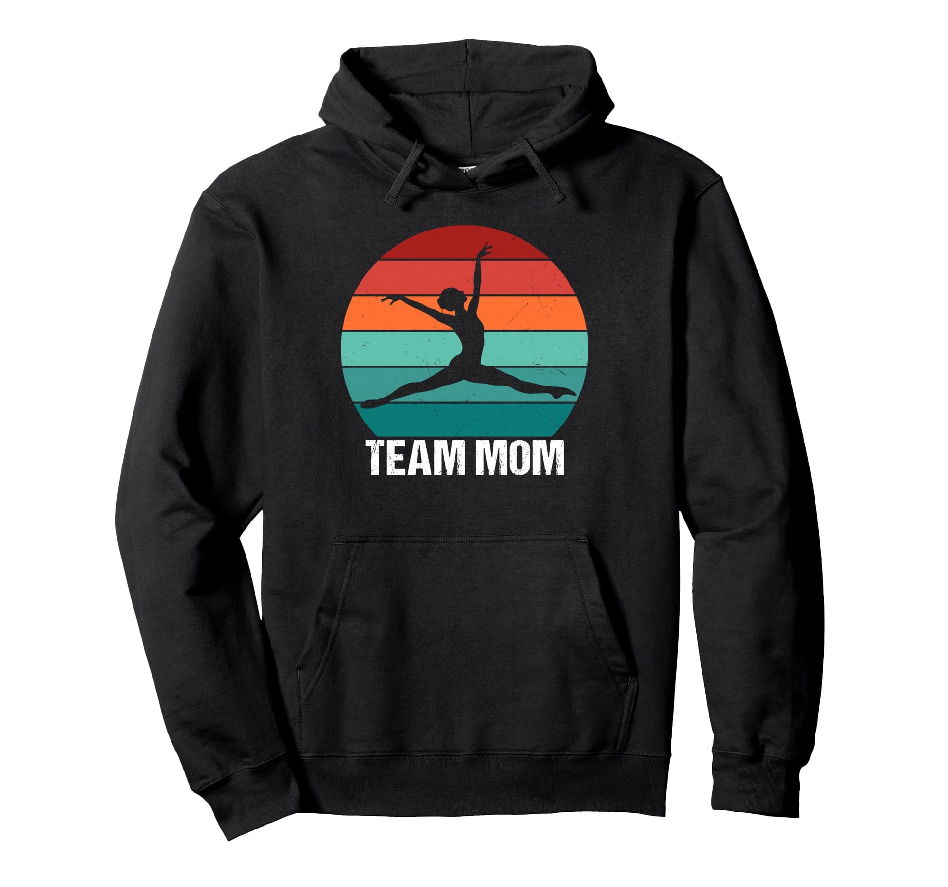 Team Mom Gymnastics Game Day Sports Hoodie - Unique Graphic Men Women - T-Shirt, Sweatshirt, Hoodie
