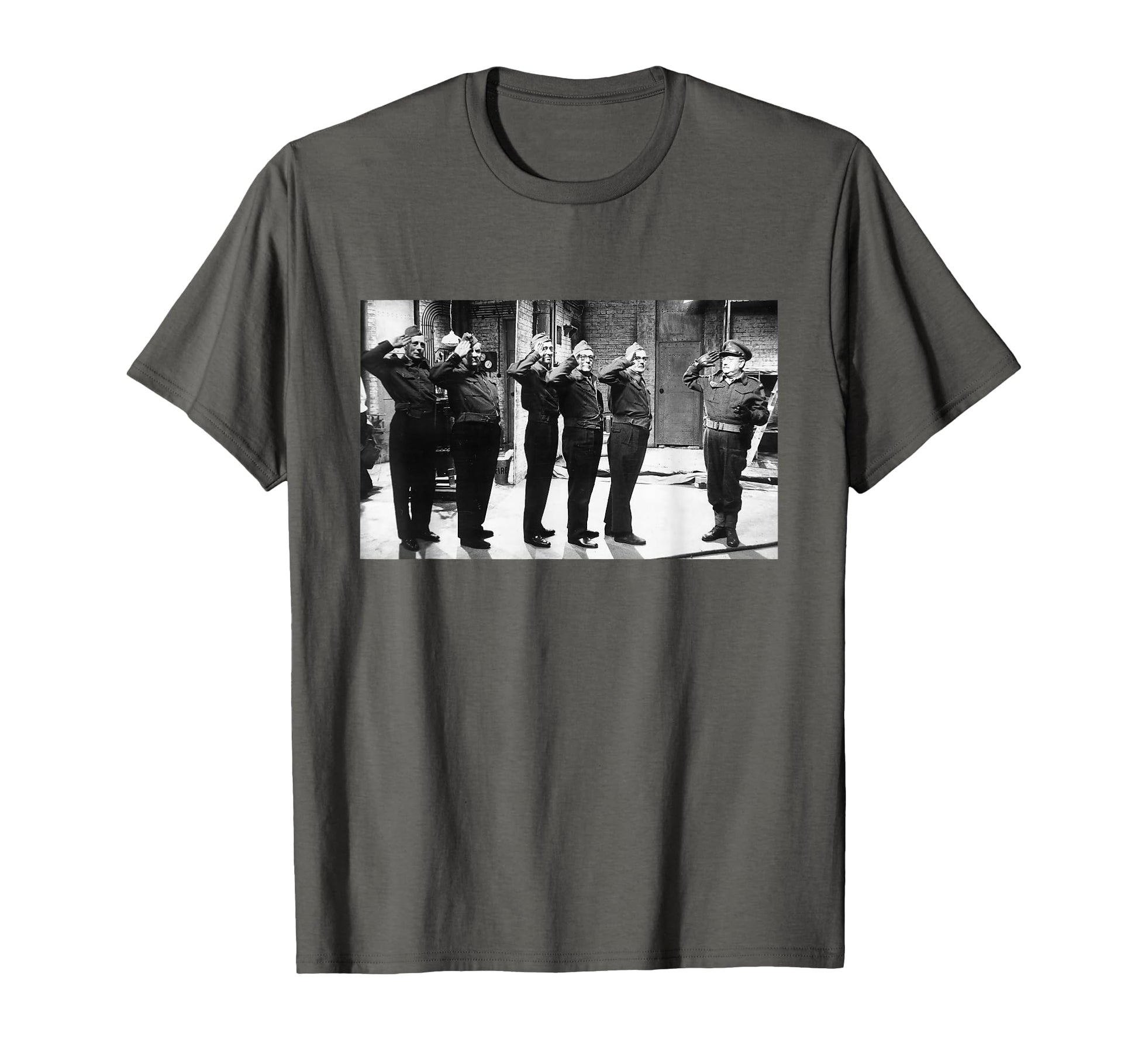 Captain Mainwaring Salutes Real Home T-Shirt - Trendy Graphic for Adults - T-Shirt, Sweatshirt, Hoodie