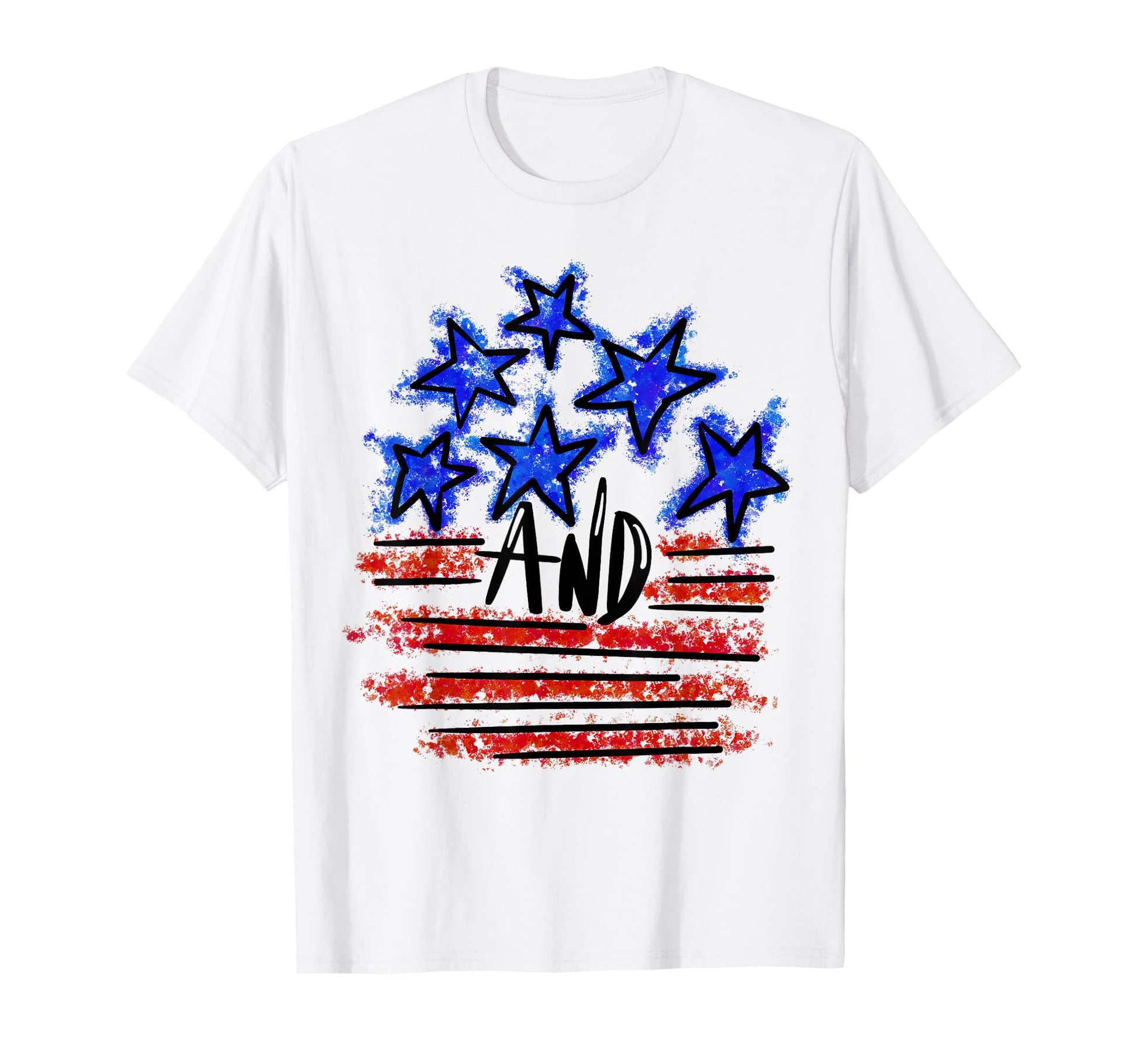 Stars And Stripes American Flag T-Shirt - Casual Everyday Wear for Adults - T-Shirt, Sweatshirt, Hoodie