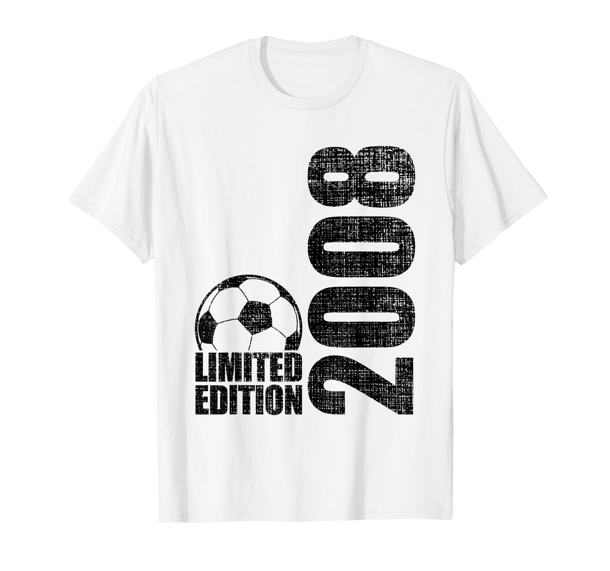 18 Years Old 2008 18Th Birthday Soccer T-Shirt - Trendy Graphic Unisex - T-Shirt, Sweatshirt, Hoodie