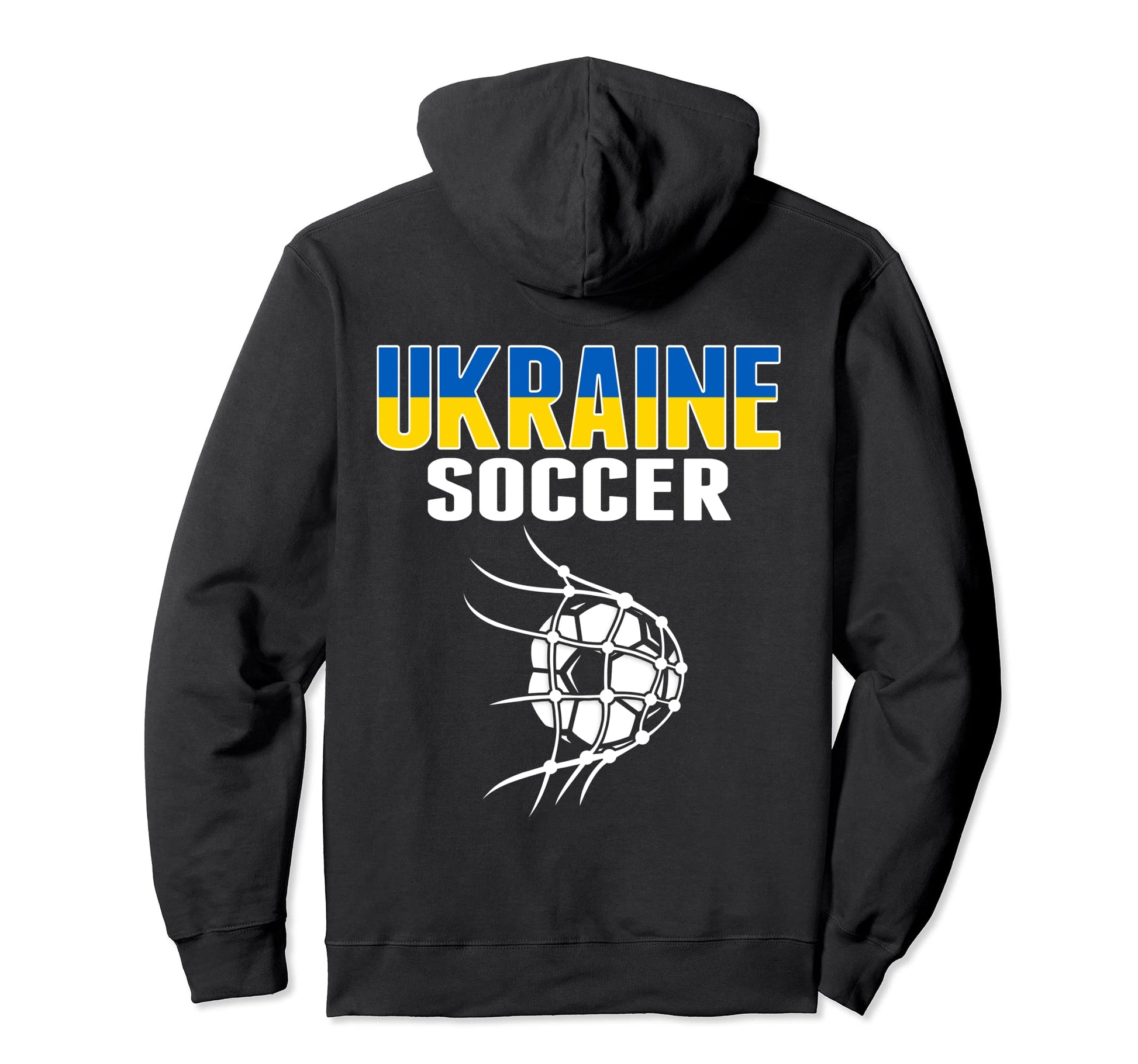 Ukraine Soccer Ball Net Ukrainian Hoodie - Novelty Apparel Men Women - T-Shirt, Sweatshirt, Hoodie