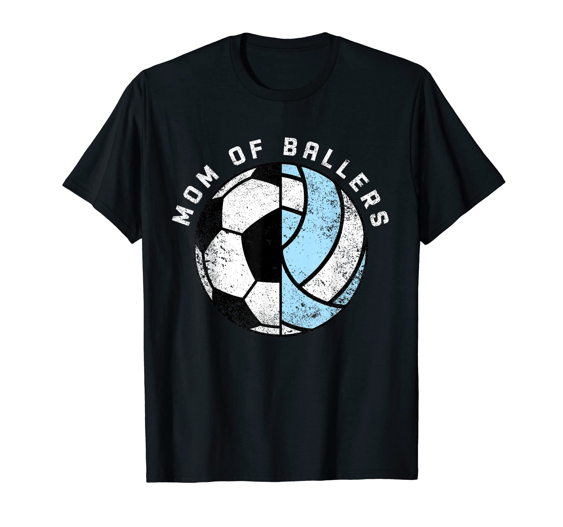 Mom Ballers Funny Soccer Volleyball Mom T-Shirt - Graphic Print Men Women - T-Shirt, Sweatshirt, Hoodie