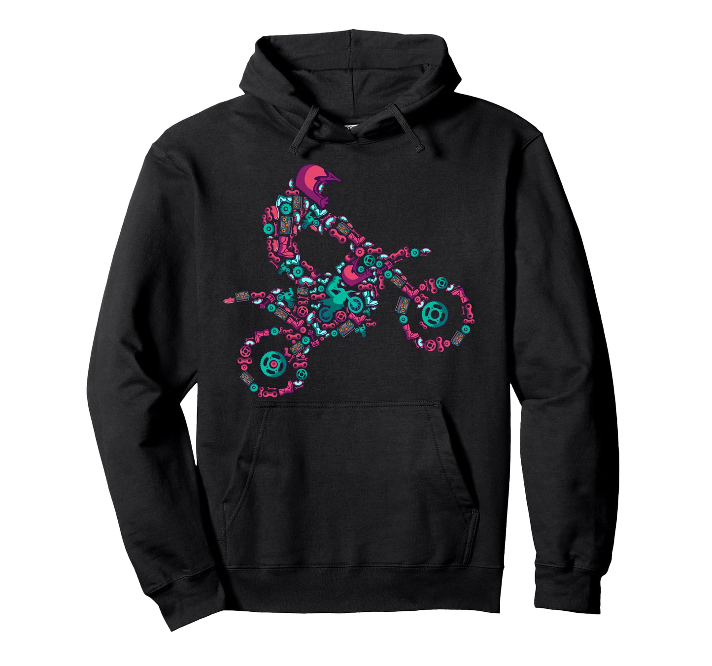 Motocross Enduro Supermoto Bike Dirt Hoodie - Novelty Apparel for Adults - T-Shirt, Sweatshirt, Hoodie