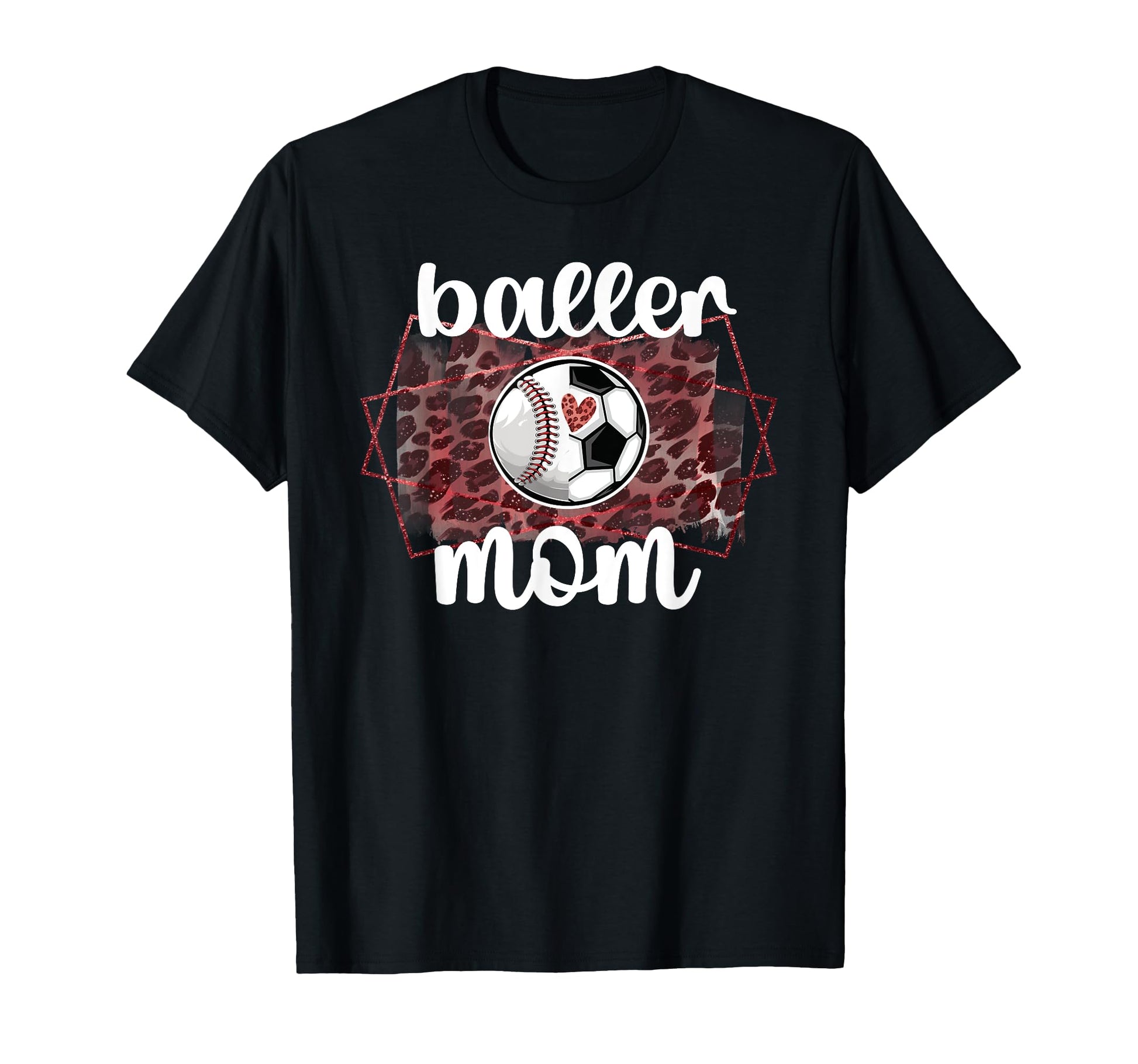 Baller Mom Proud Baseball Soccer T-Shirt - Casual Everyday Wear Unisex - T-Shirt, Sweatshirt, Hoodie