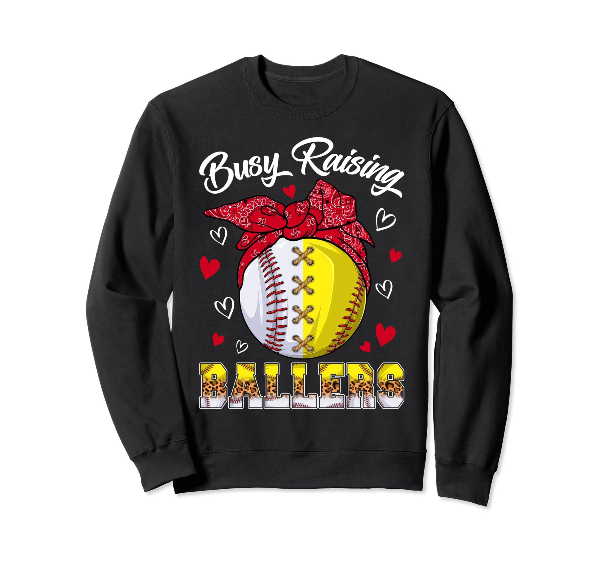 Busy Raising Ballers Baseball Sweatshirt - Aesthetic Graphic Men Women - T-Shirt, Sweatshirt, Hoodie