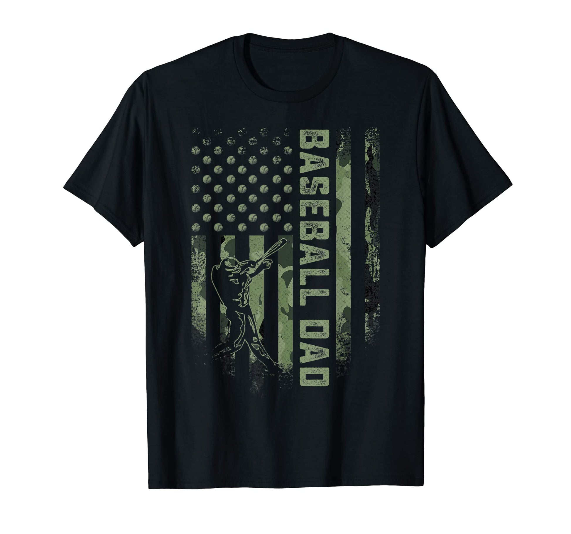 Usa Camouflage Proud Baseball Dad T-Shirt - Unique Graphic for Adults - T-Shirt, Sweatshirt, Hoodie
