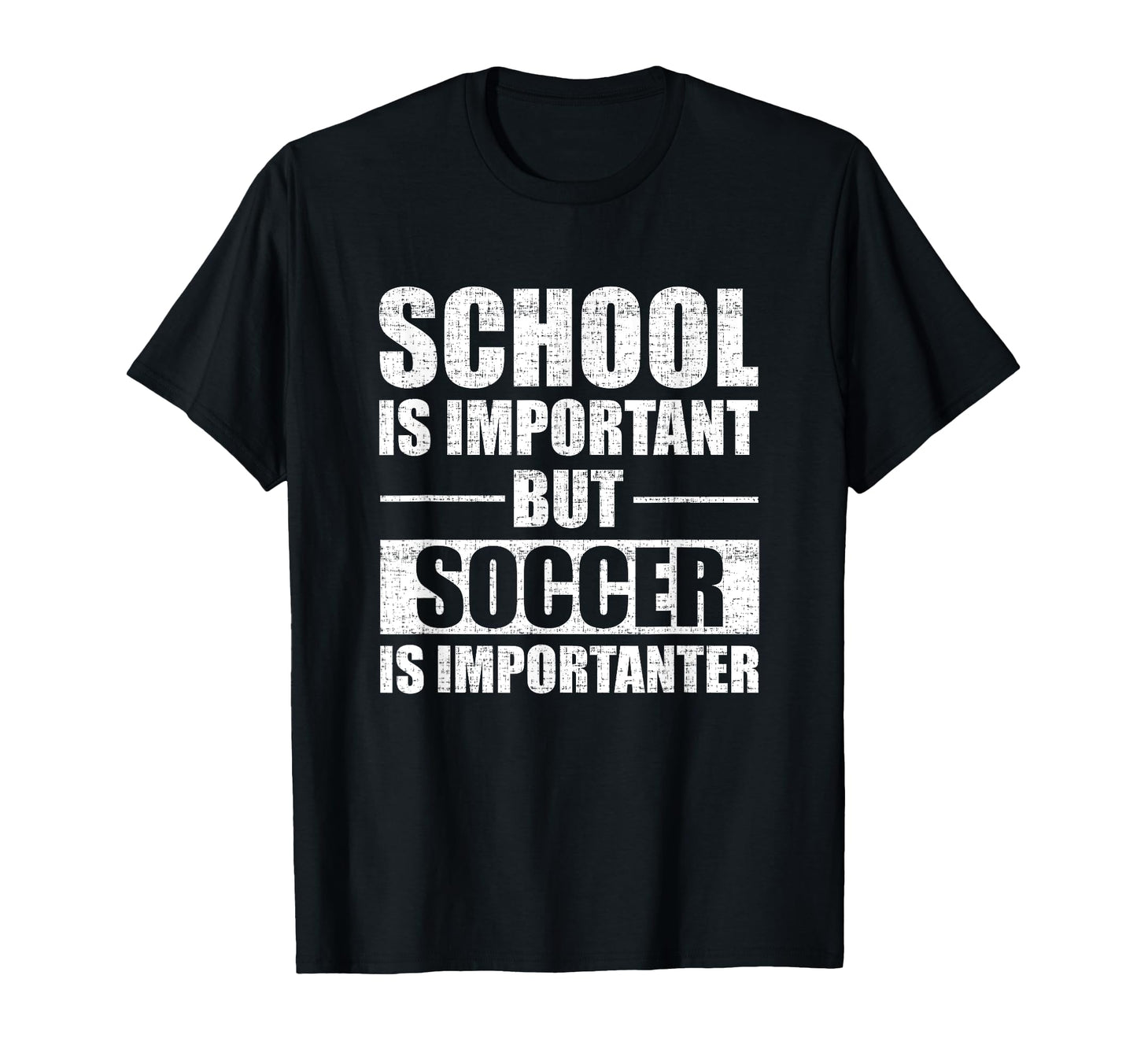 Soccer Player School Important Soccer T-Shirt - Graphic Print for Adults - T-Shirt, Sweatshirt, Hoodie