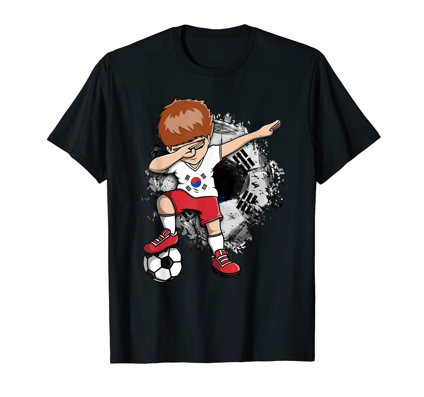 Dabbing Soccer South Korea Jersey T-Shirt - Unique Graphic Men Women - T-Shirt, Sweatshirt, Hoodie
